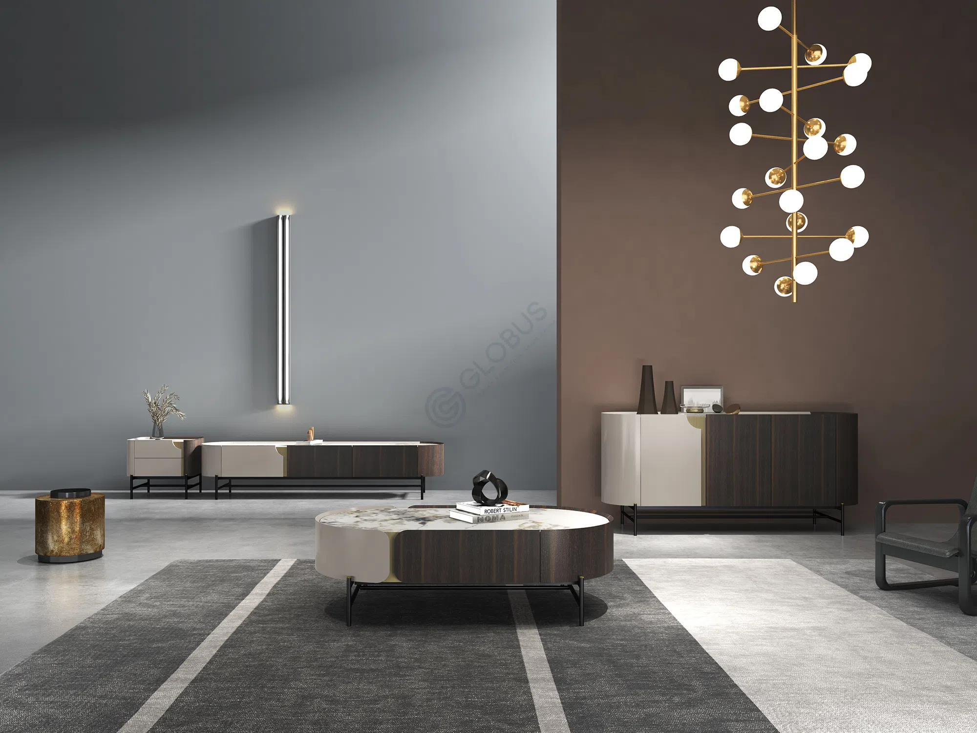 Bedside table NATUZZI ITALIA Orfeo