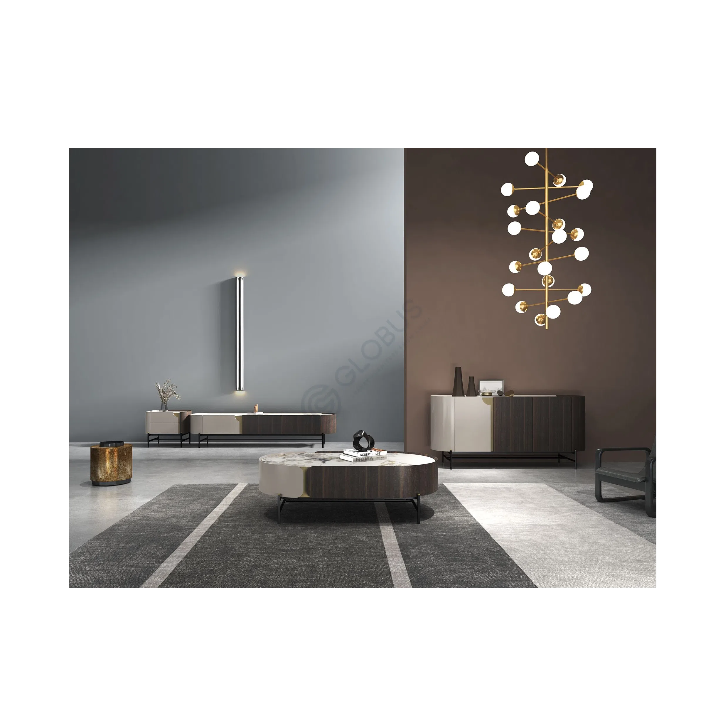 Bedside table NATUZZI ITALIA Orfeo