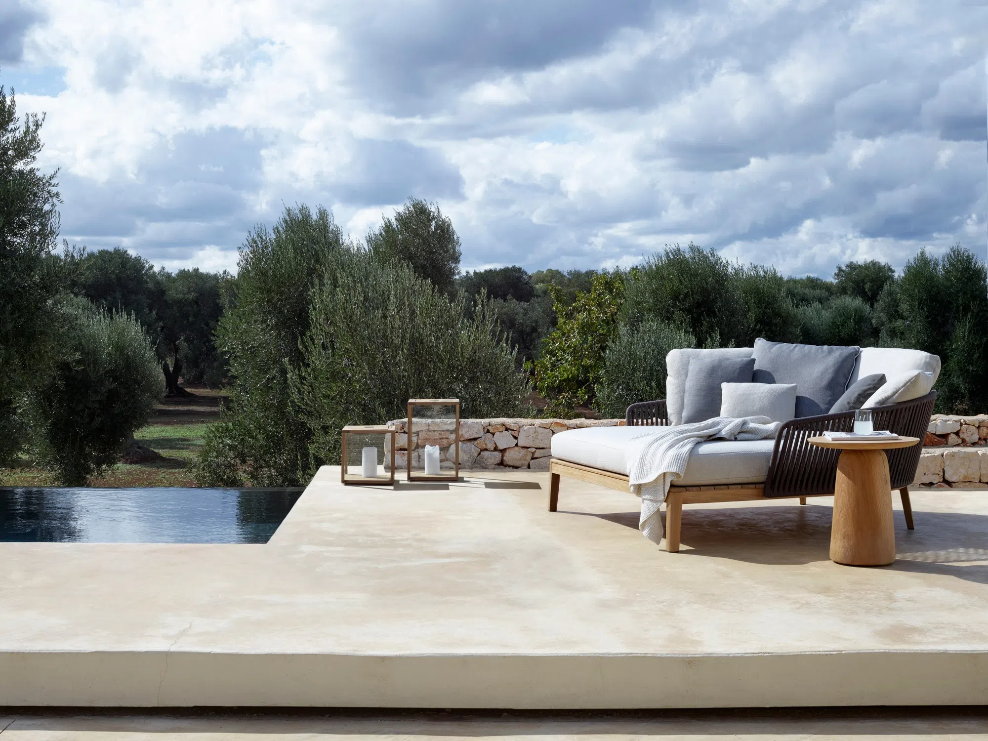 Outdoor sofa bed TRIBU Mood