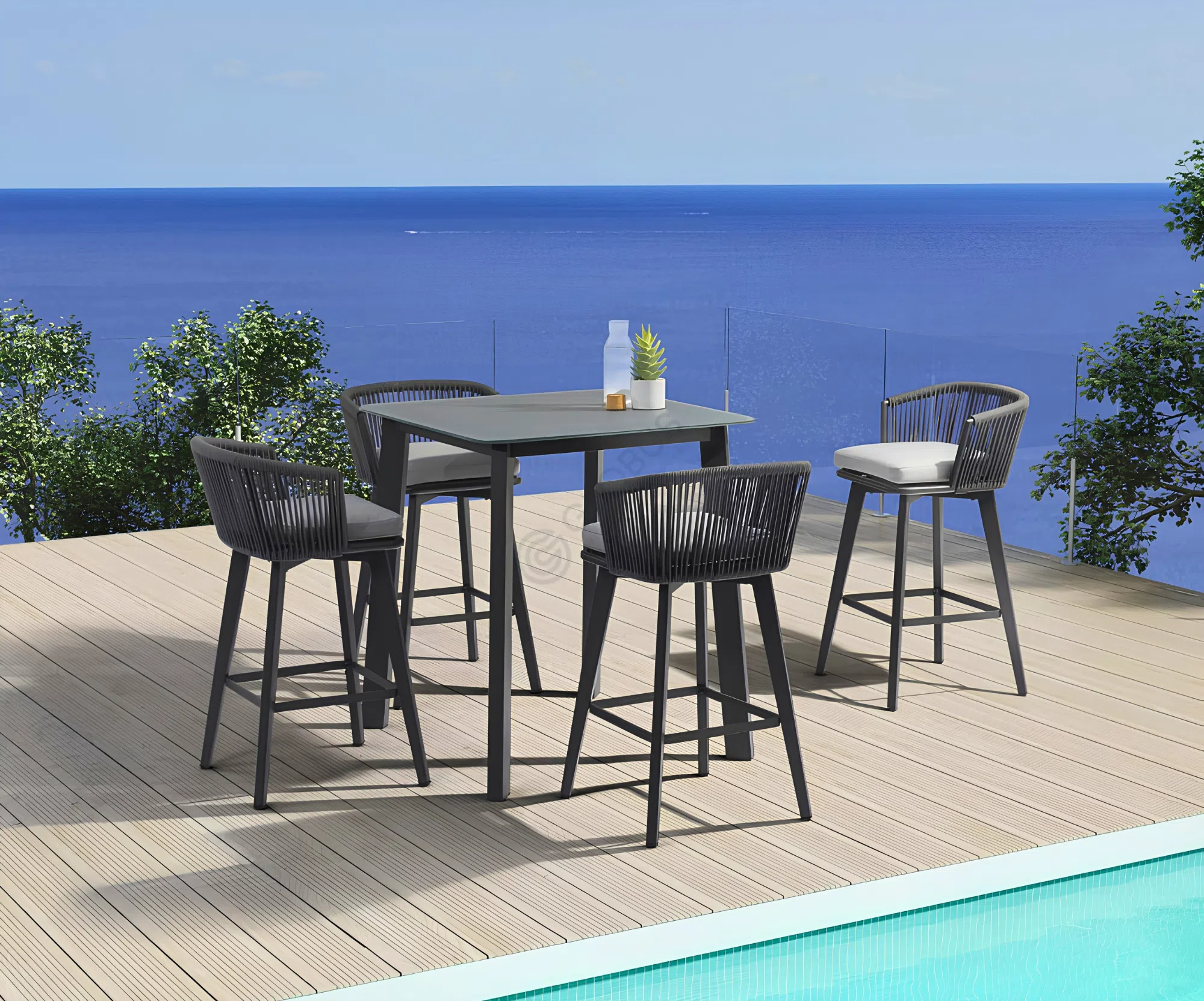 Outdoor bar stool Onomasti