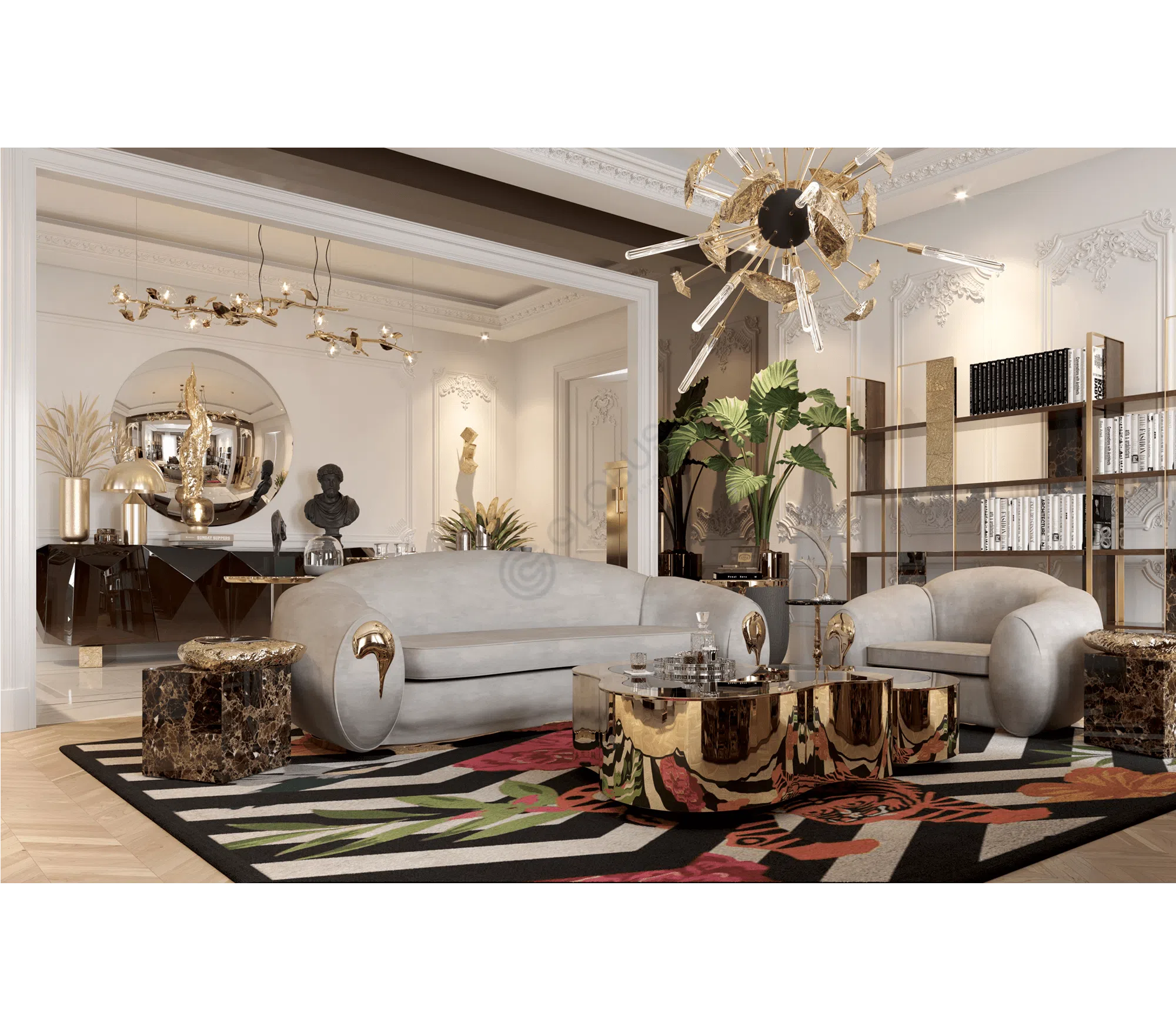 Side table BOCA DO LOBO Stonehenge