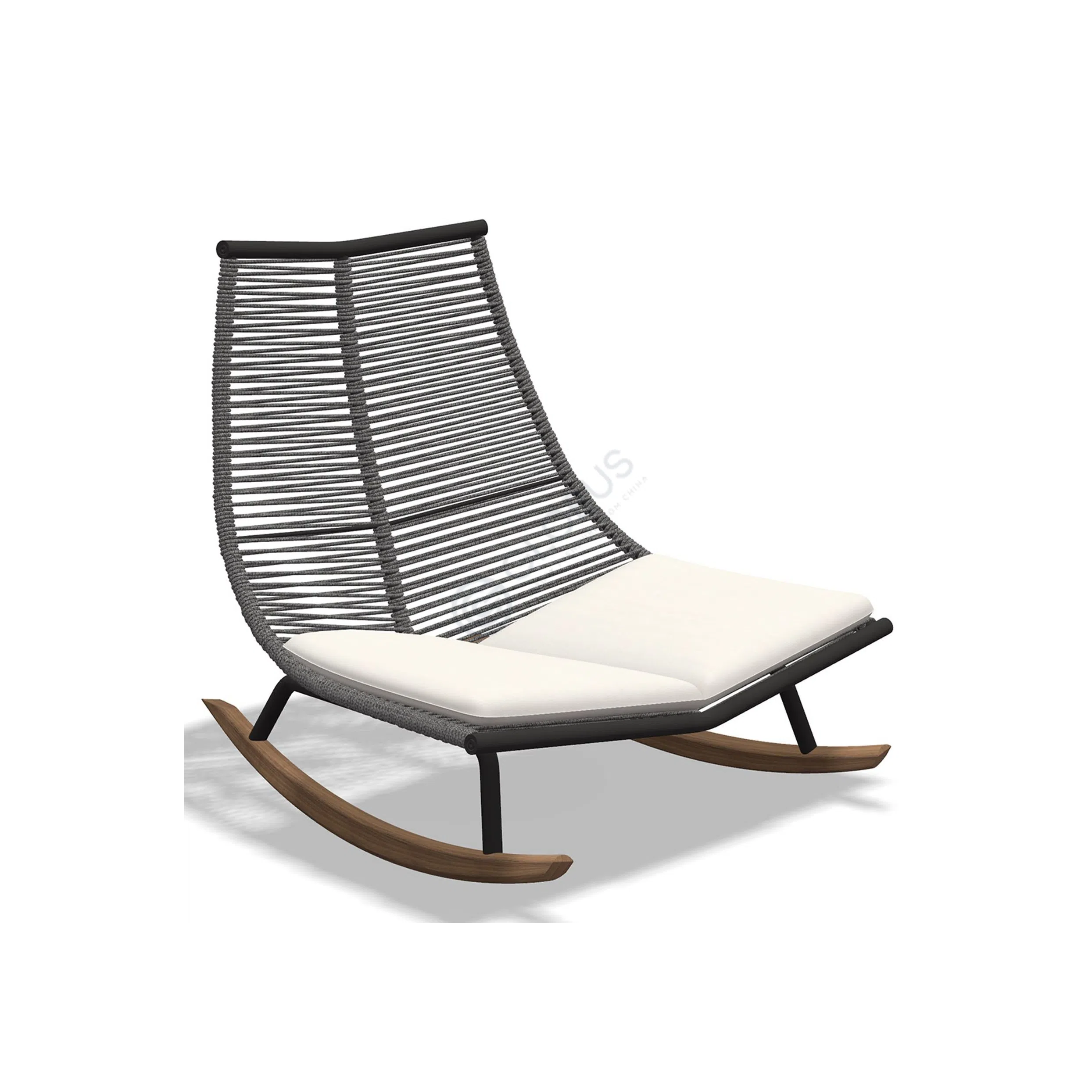 Outdoor rocking armchair RODA Laze