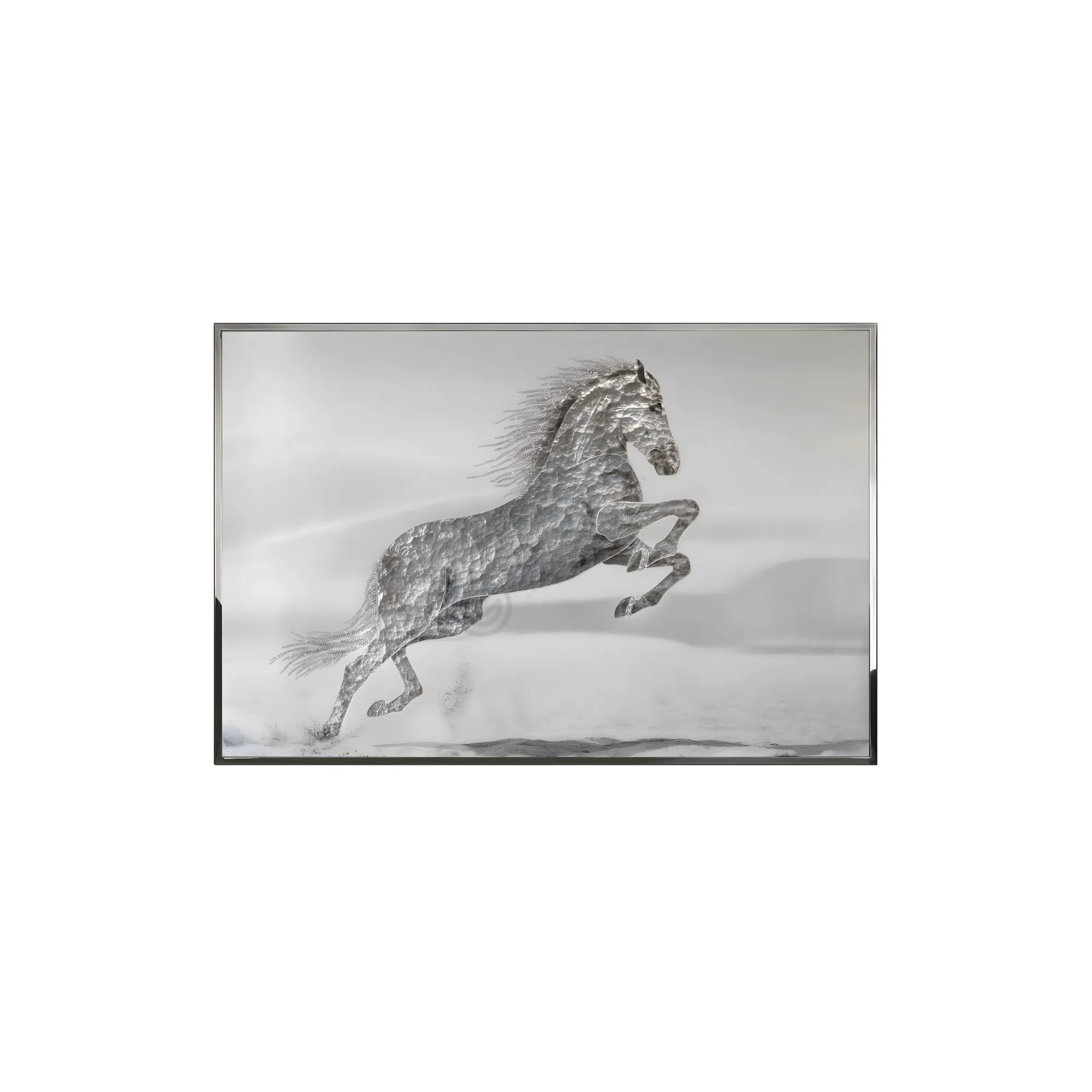 Painting VISIONNAIRE Silver Horse