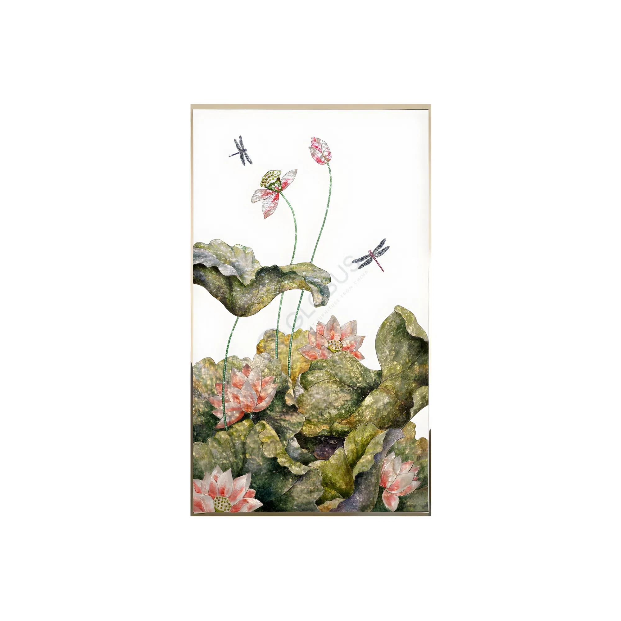 Painting VISIONNAIRE Lotus and Dragonfly 2