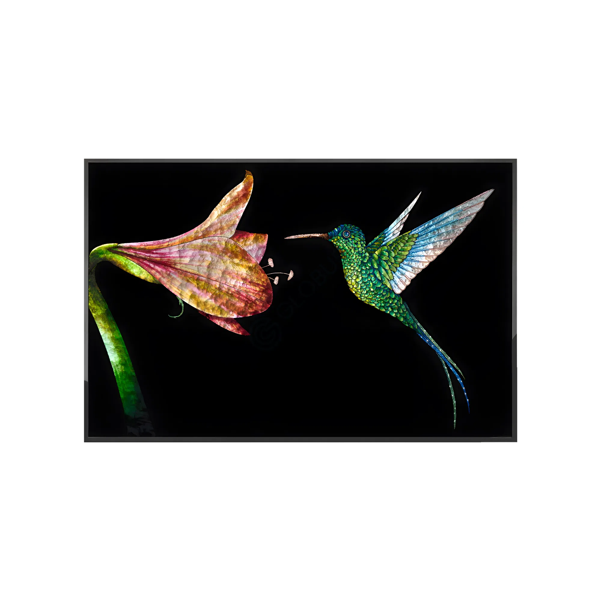 Painting VISIONNAIRE Colibri in Fiore