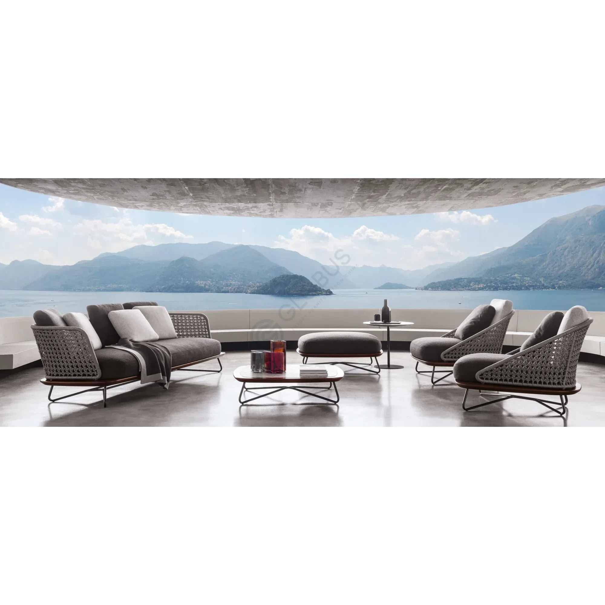 Outdoor pouf MINOTTI Rivera