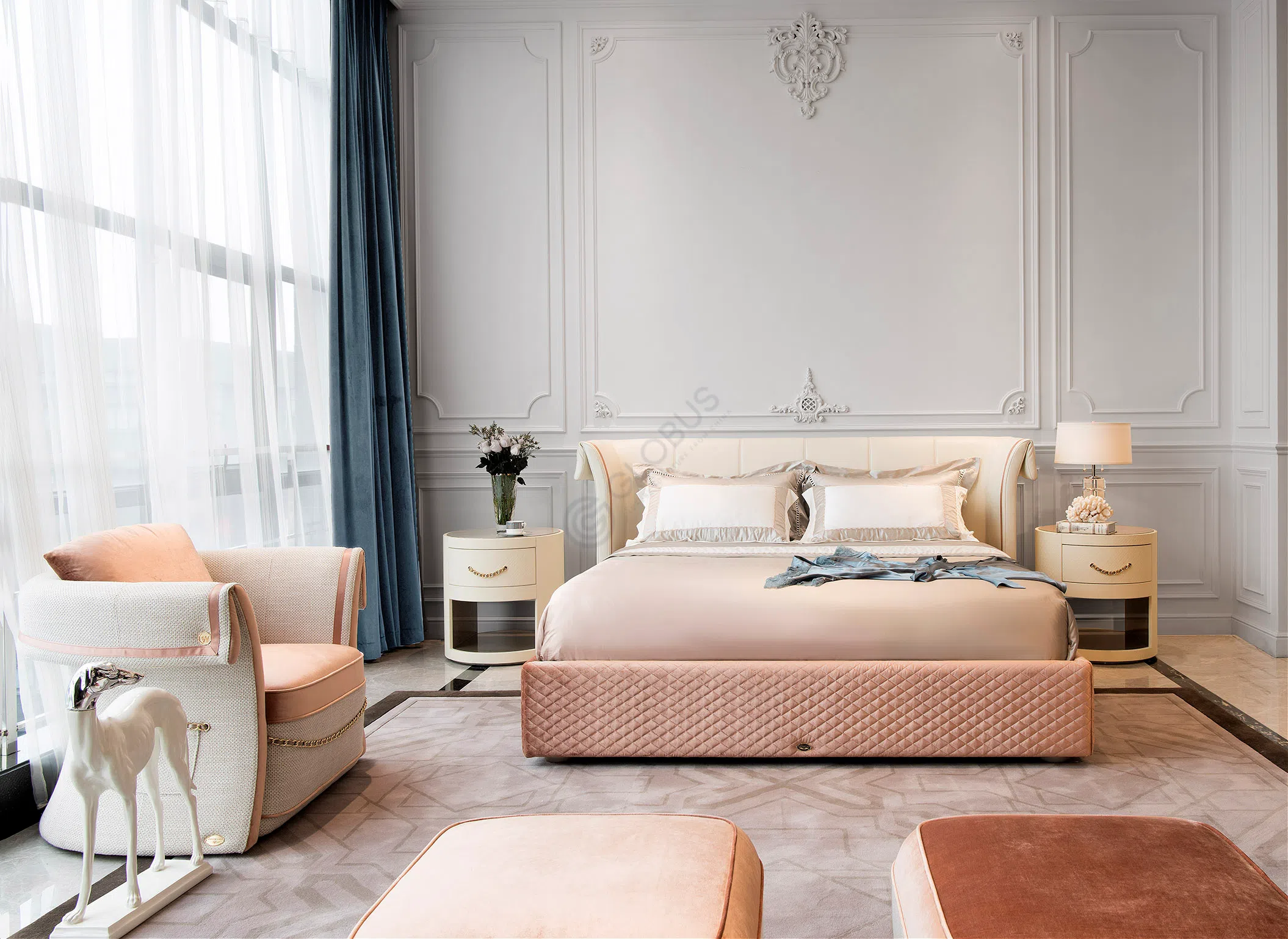 Bed COLOMBO STILE Rue Cambon
