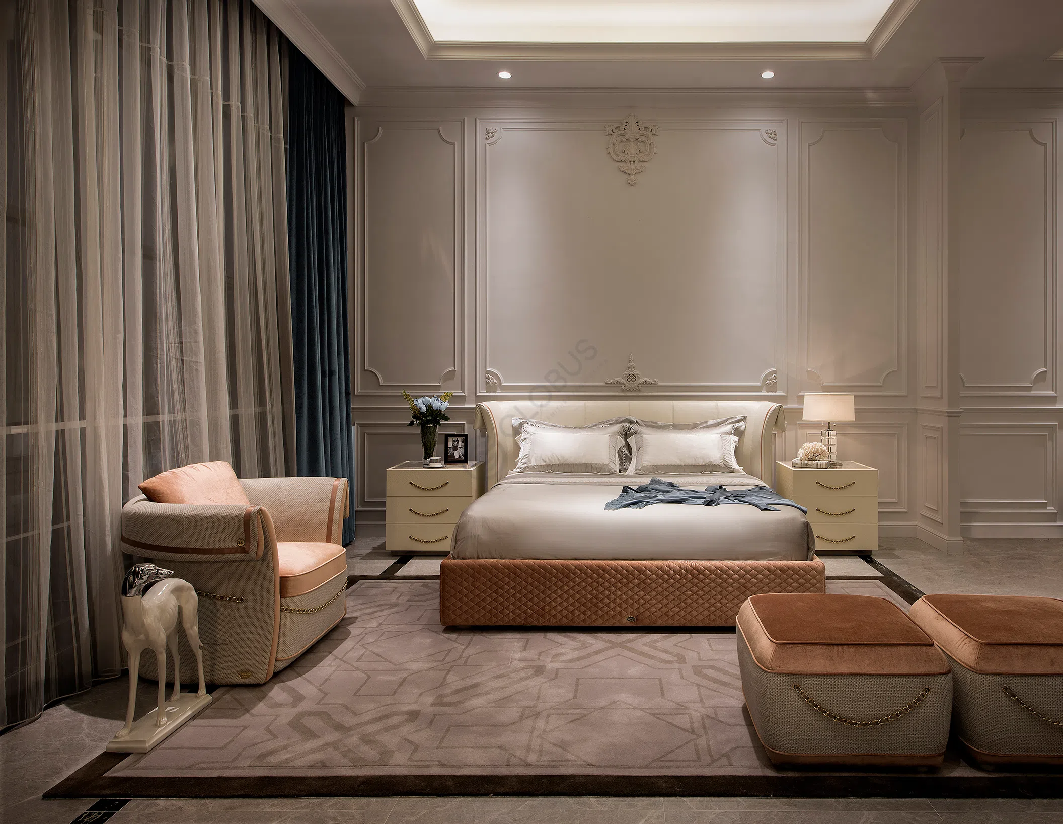 Pouf COLOMBO STILE Rue Cambon