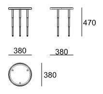 Side table HESSENTIA Heron