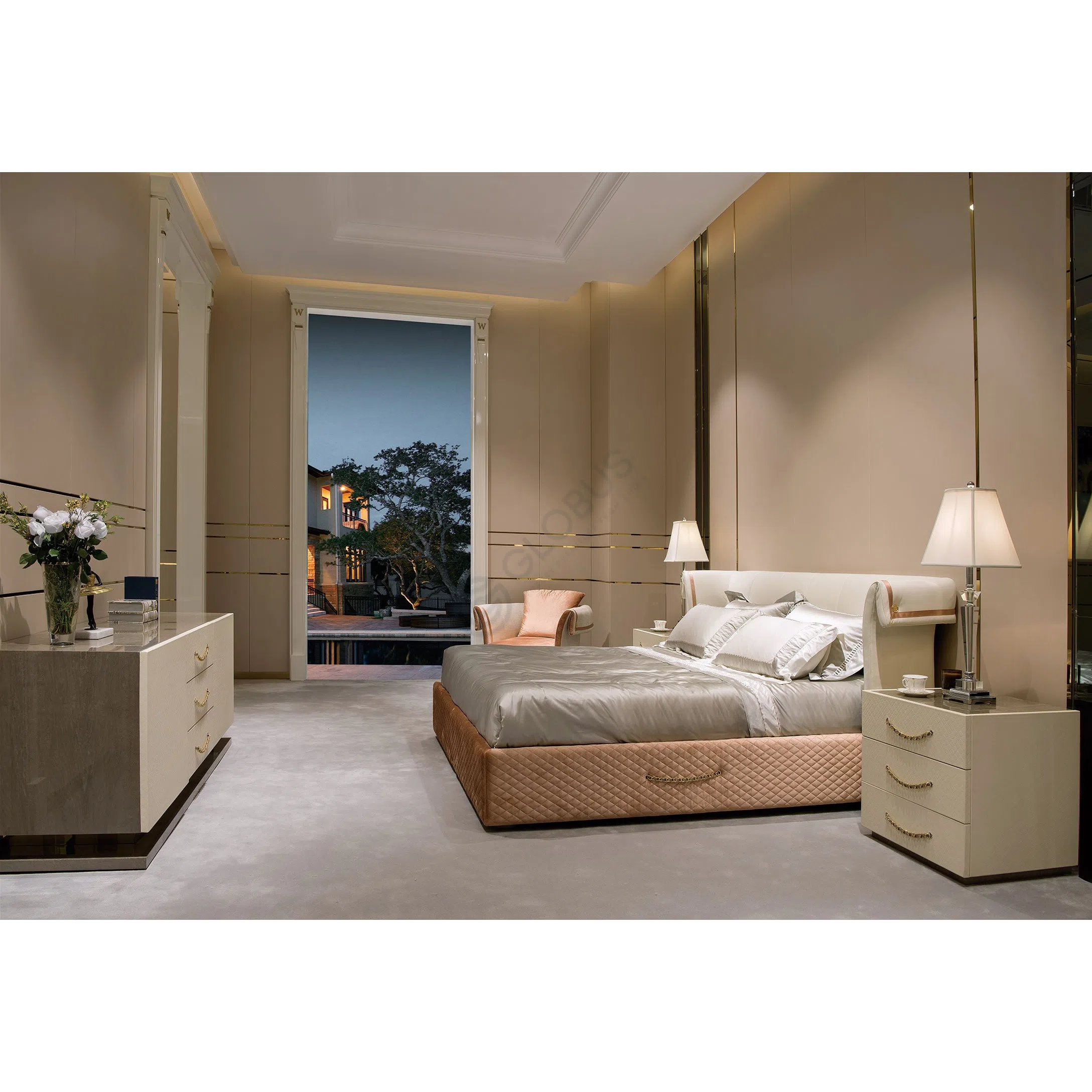 Bed COLOMBO STILE Rue Cambon