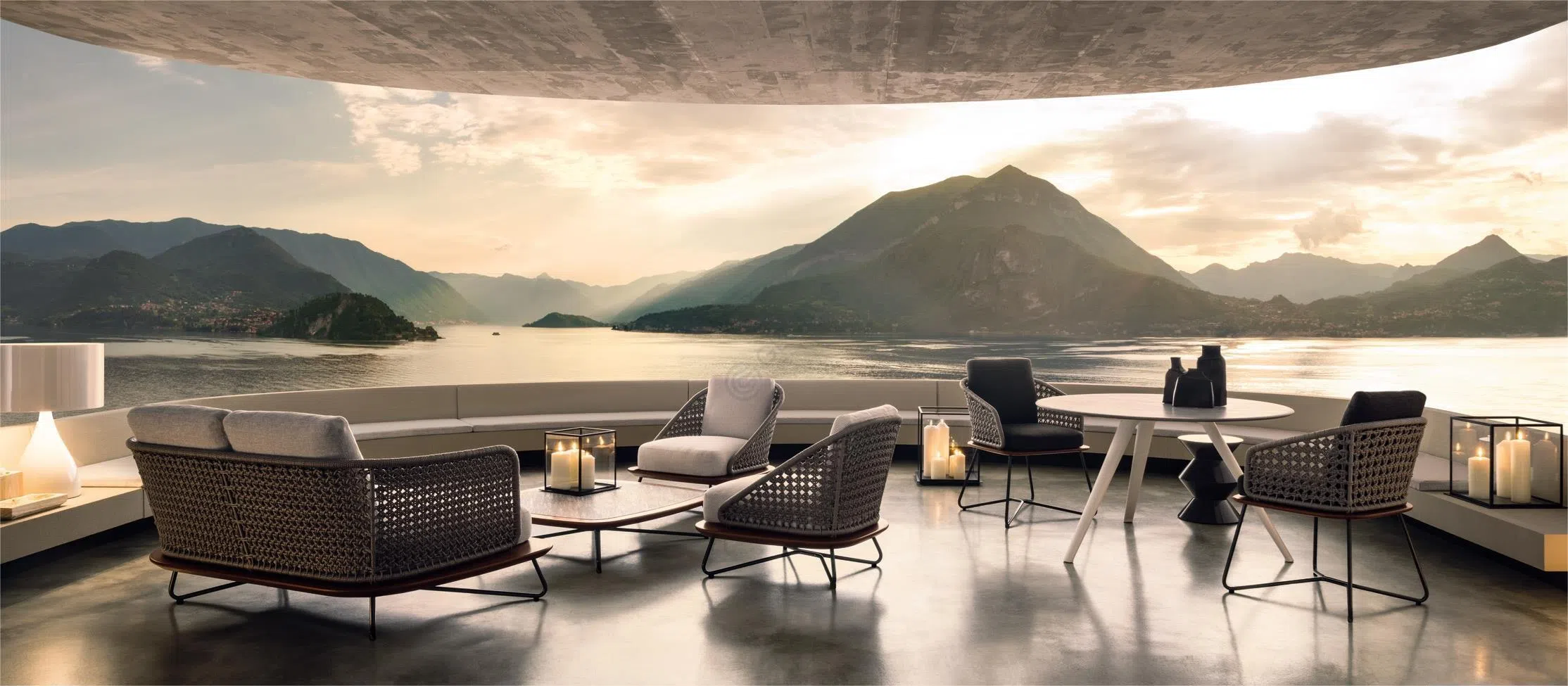 Outdoor sofa MINOTTI Rivera