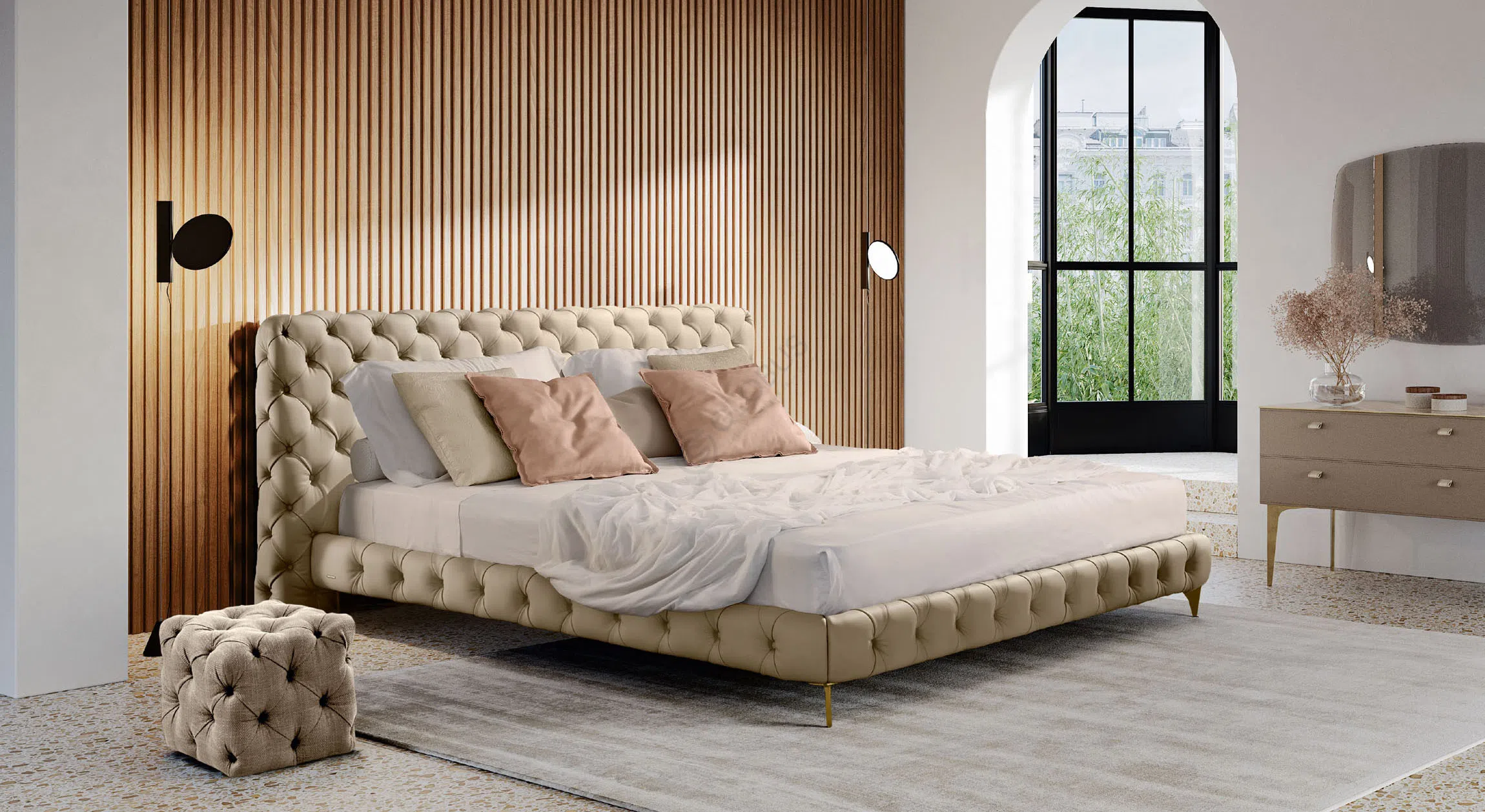 Bed GAMMA ARREDAMENTI Aston Night