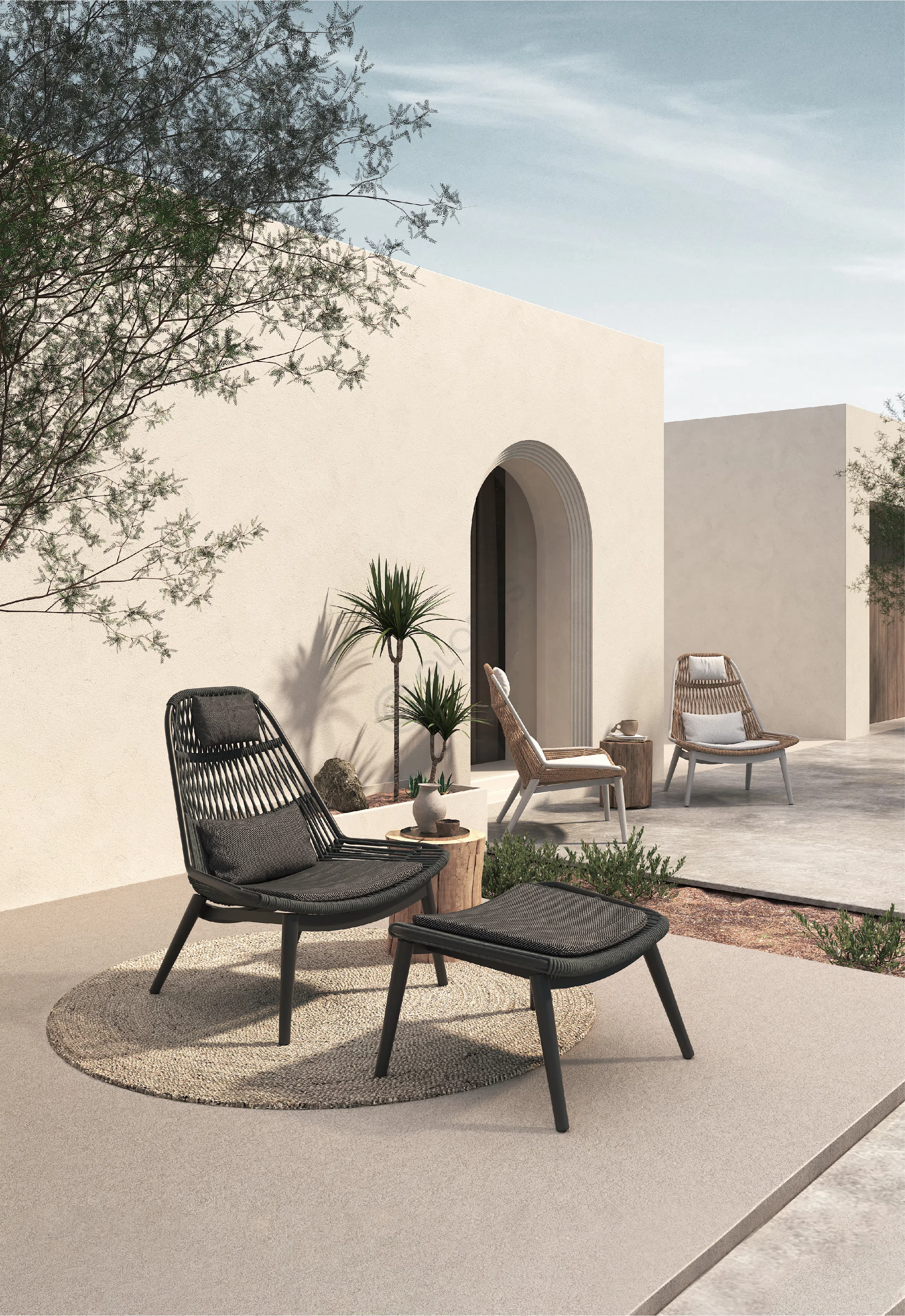 Outdoor armchair Erudizione