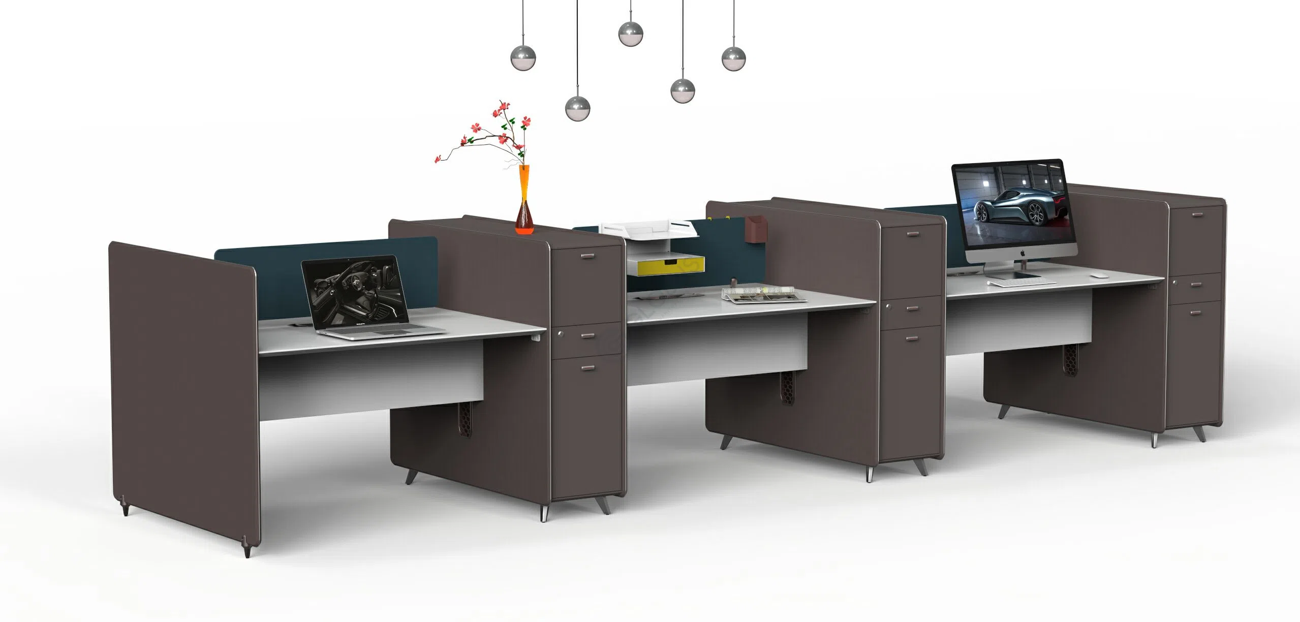 Office desk with partitions Reno