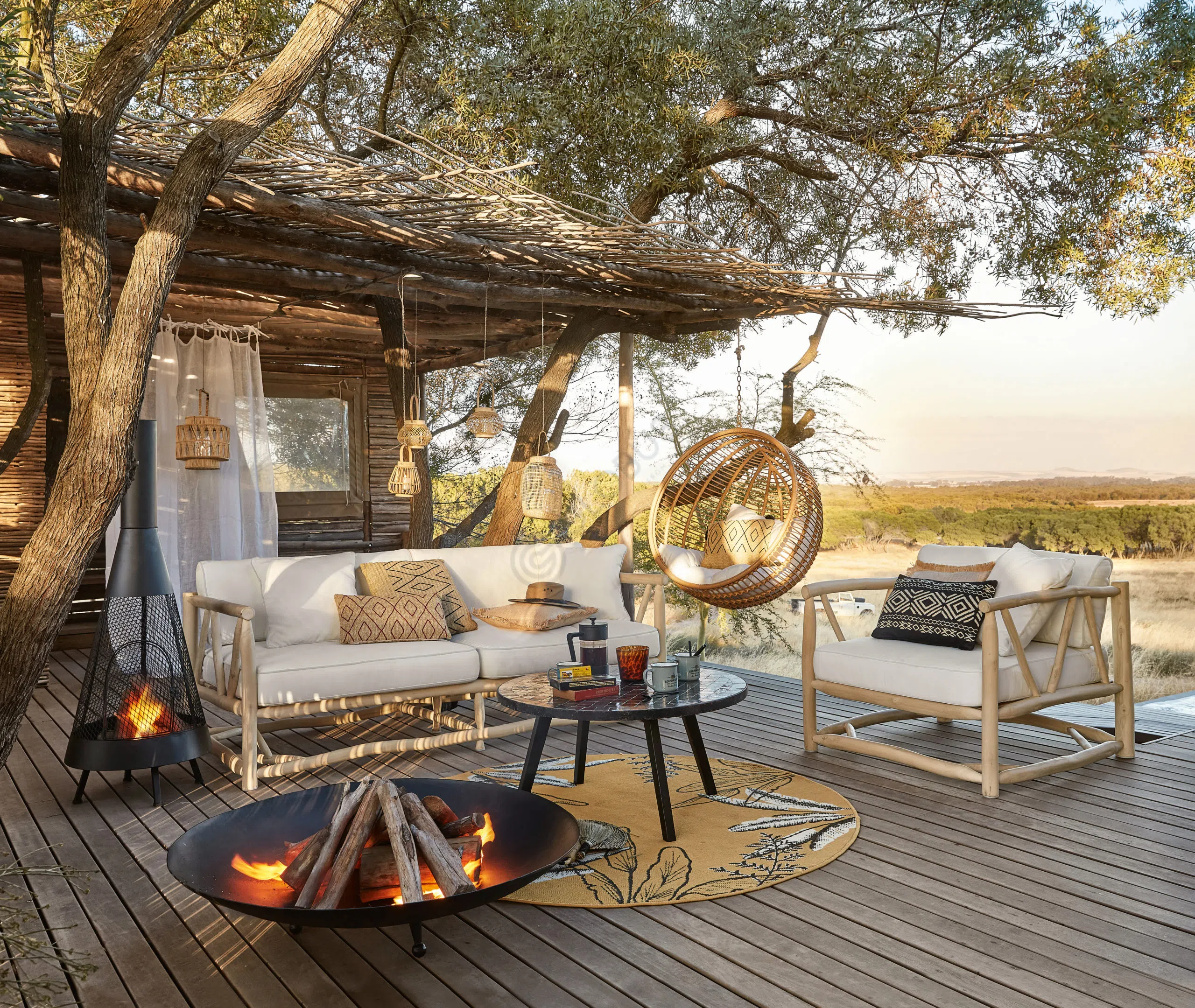 Outdoor swing armchair Ertilo