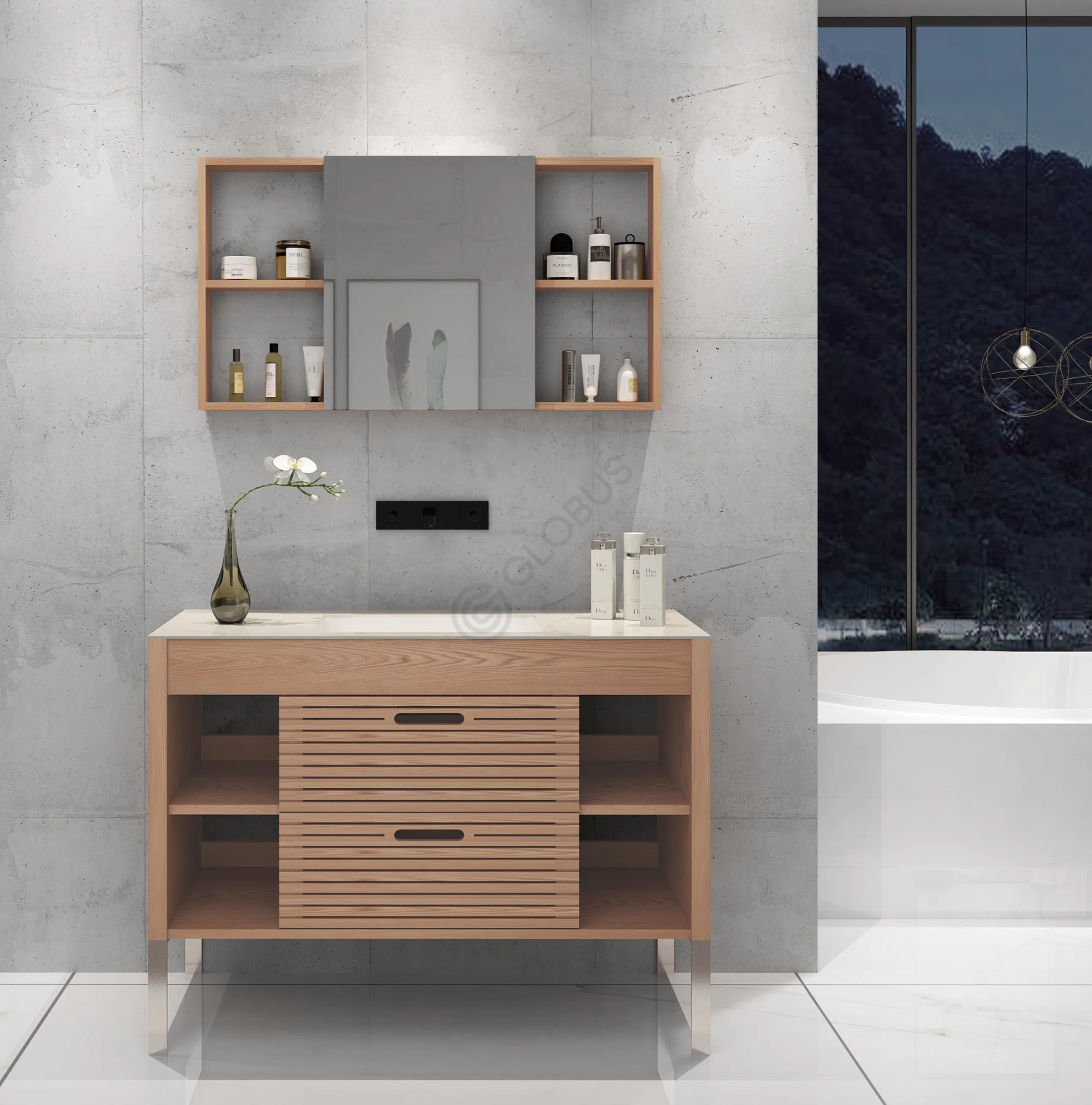 Bathroom cabinet Haldora