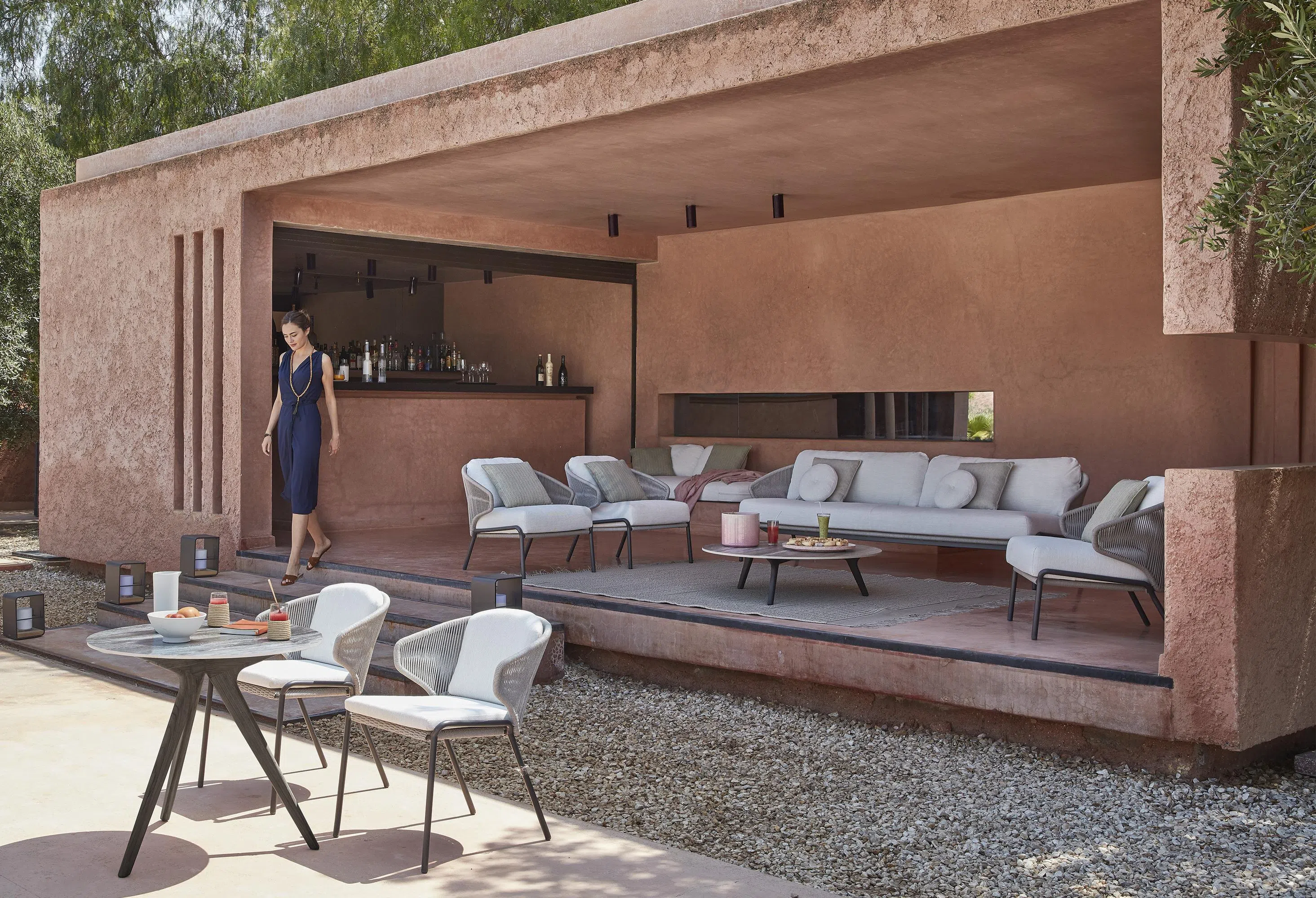 Outdoor armchair Pozzo