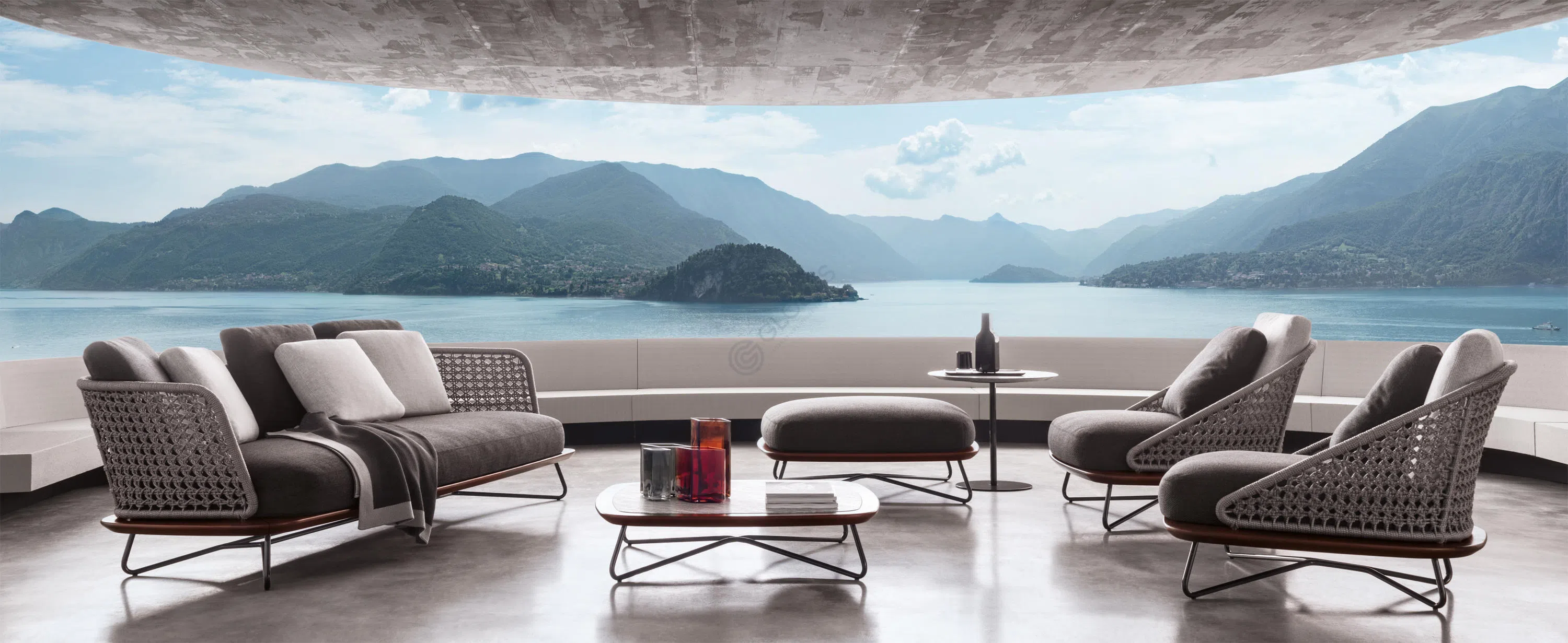 Outdoor coffee table MINOTTI Rivera