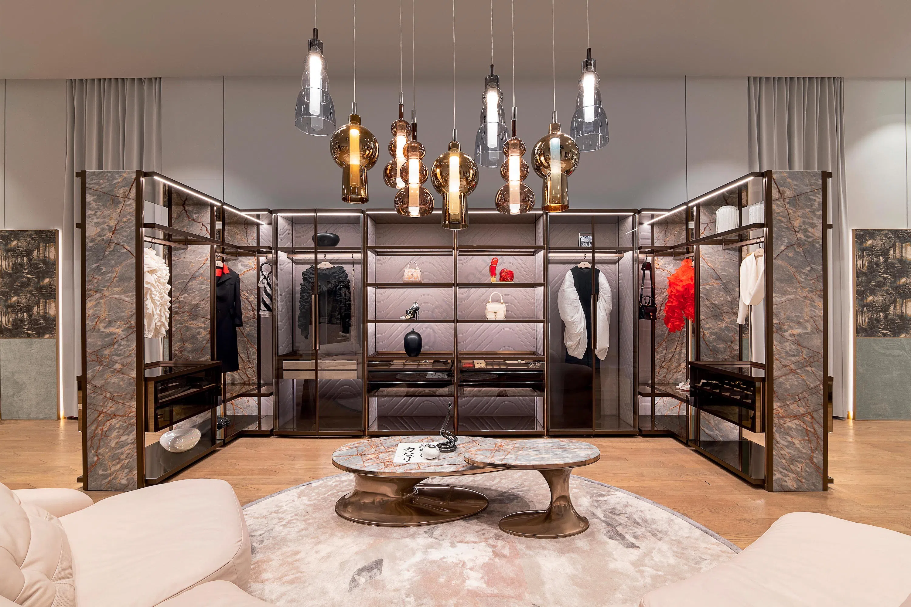 Pendant light VISIONNAIRE Kalgan, Bilbo, Kael, Boreal