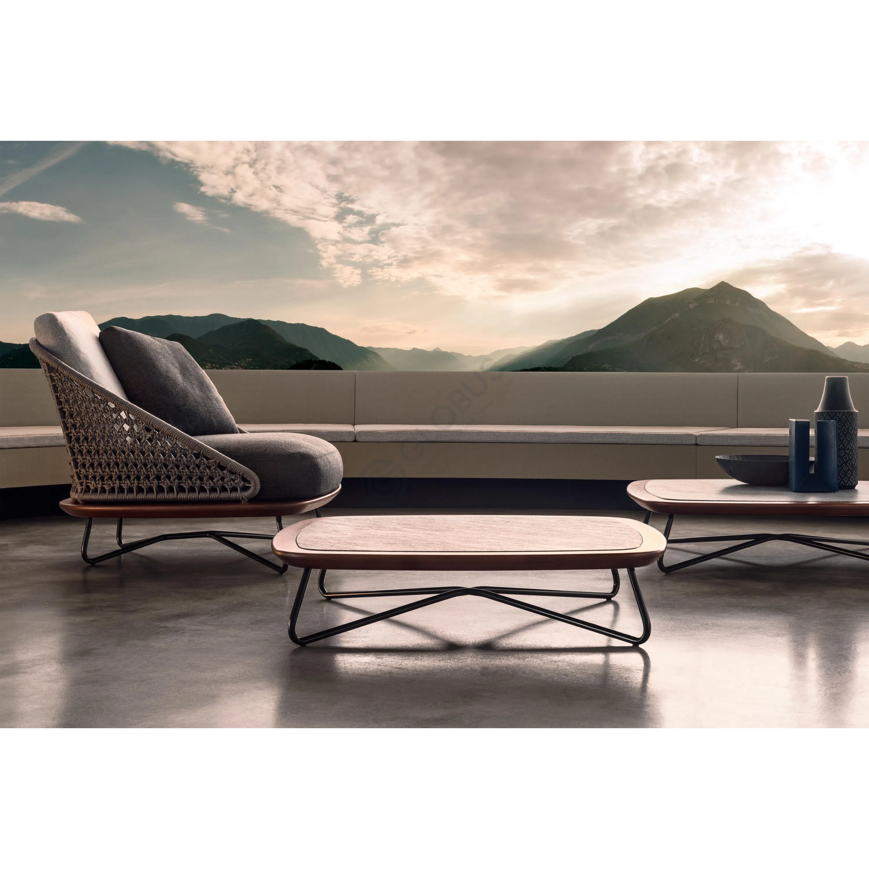 Outdoor coffee table MINOTTI Rivera