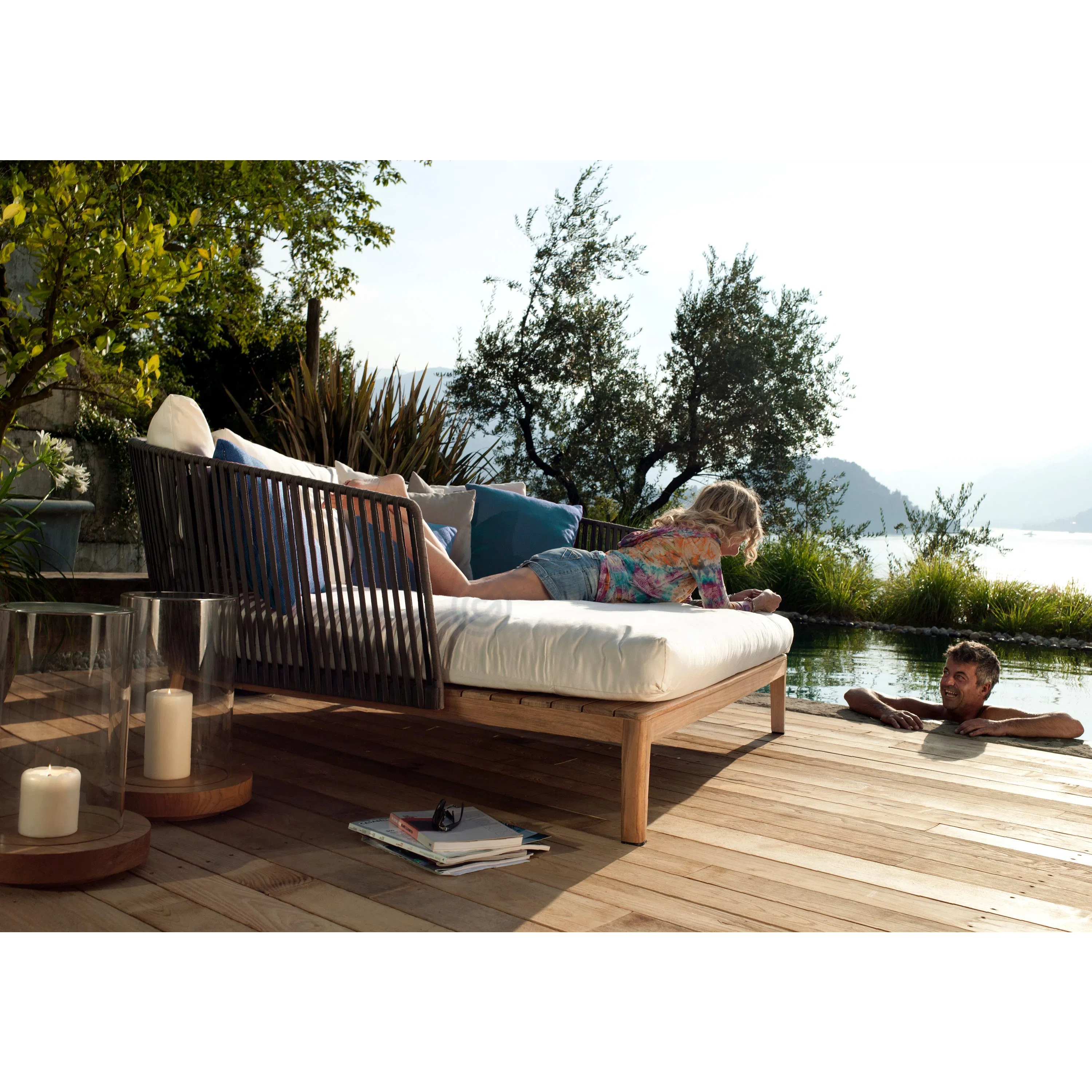 Outdoor sofa bed TRIBU Mood