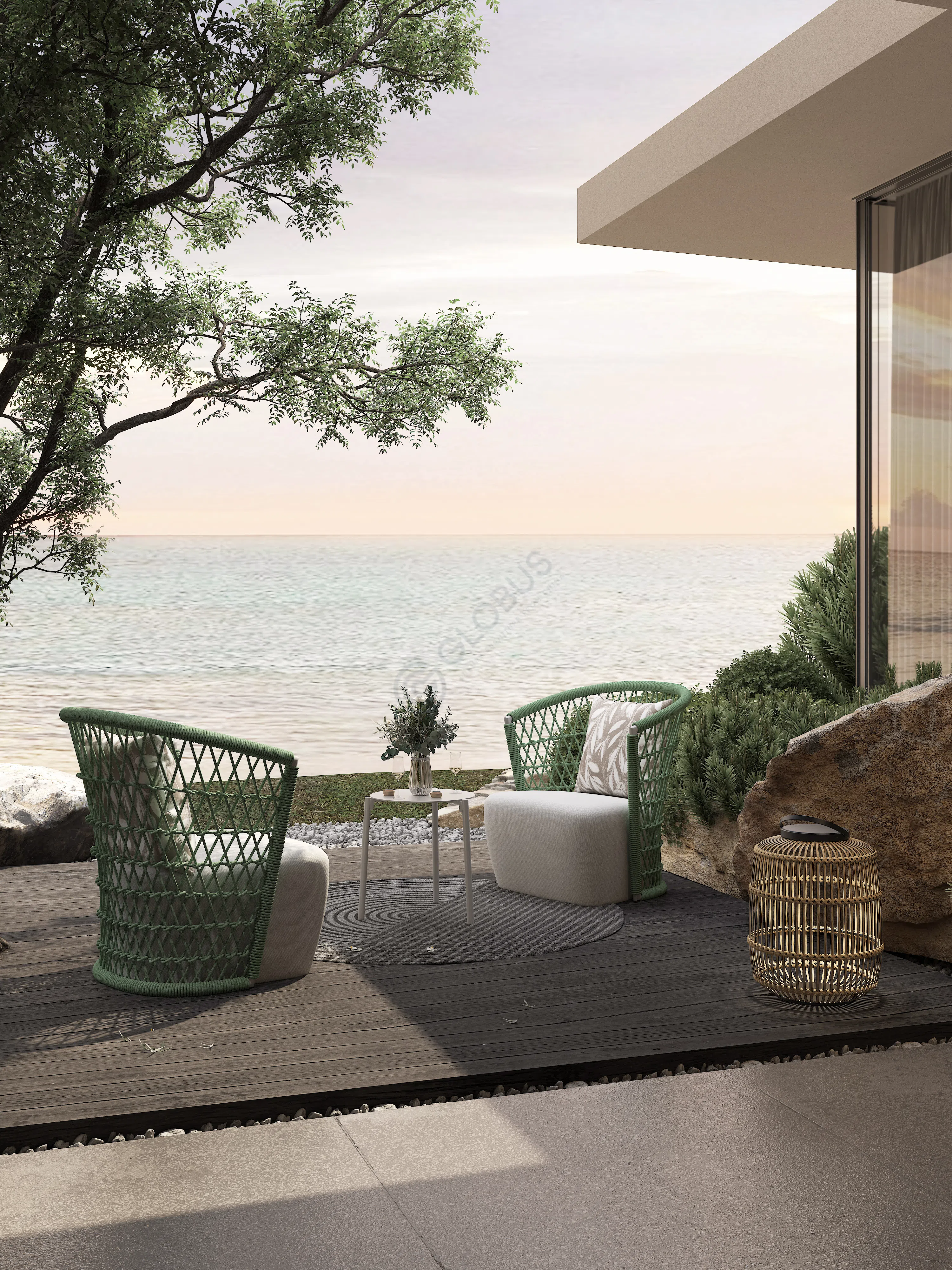 Outdoor armchair Verissime