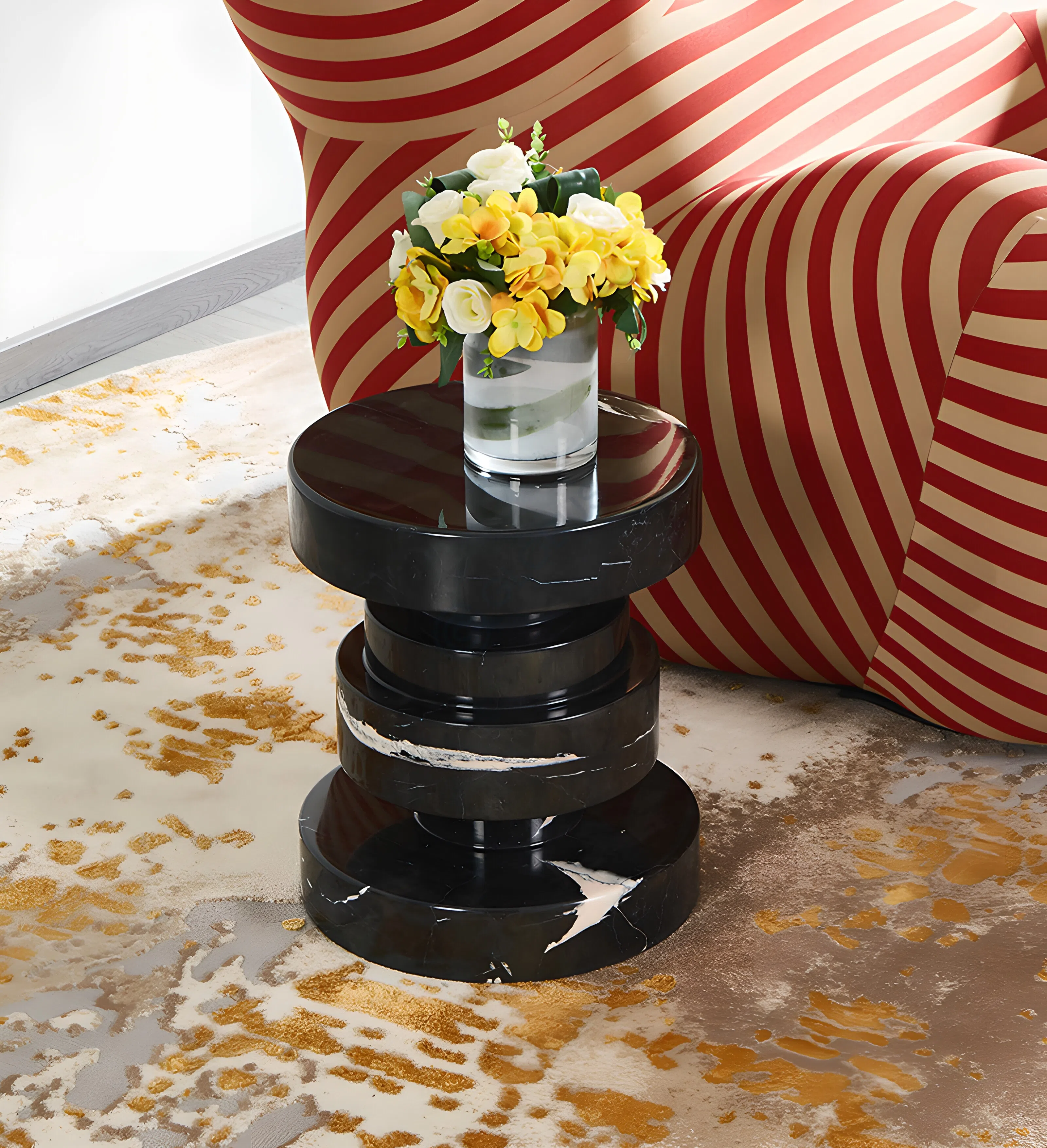 Side table KELLY WEARSTLER Apollo Stool