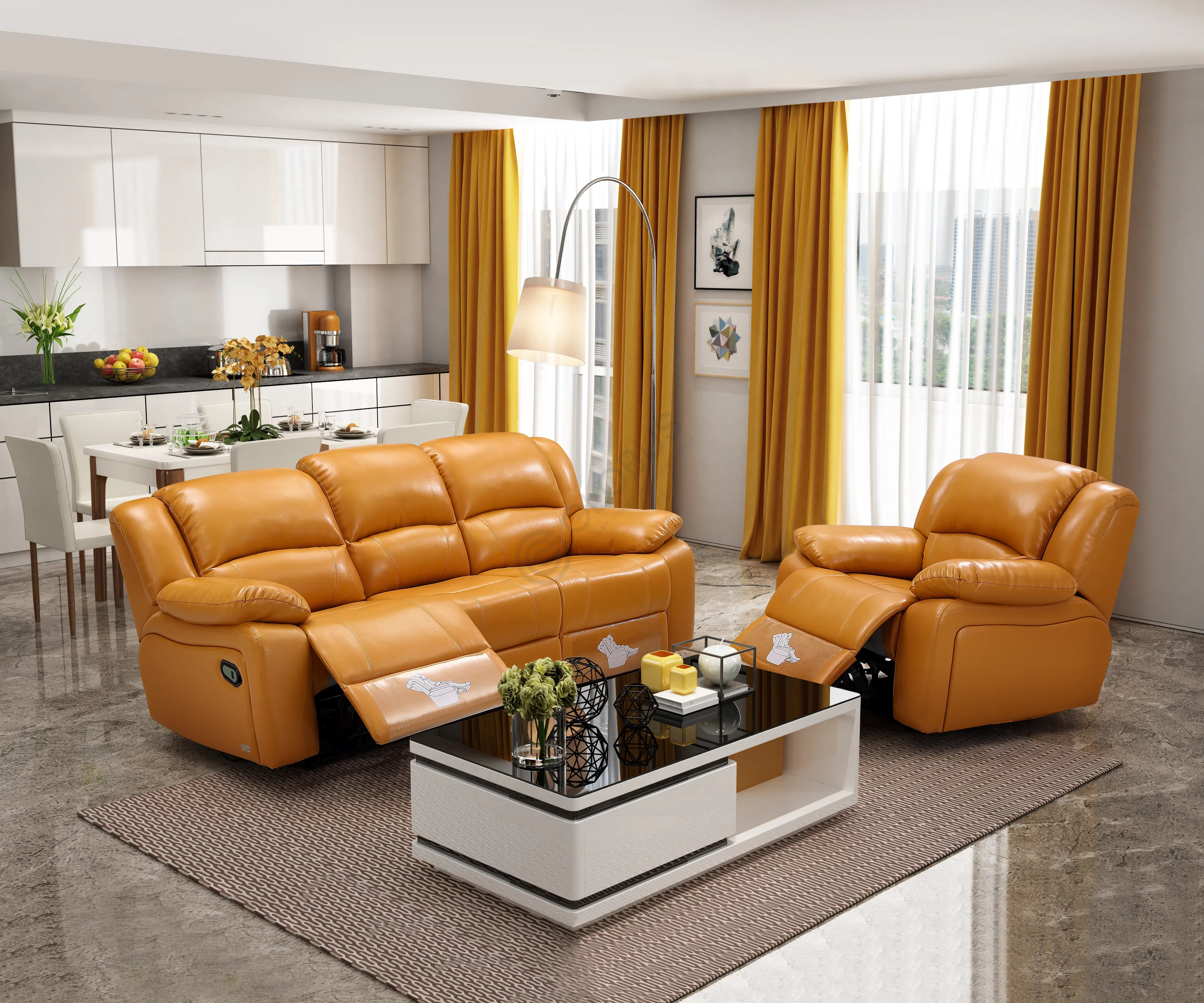 Reclining armchair Delmira