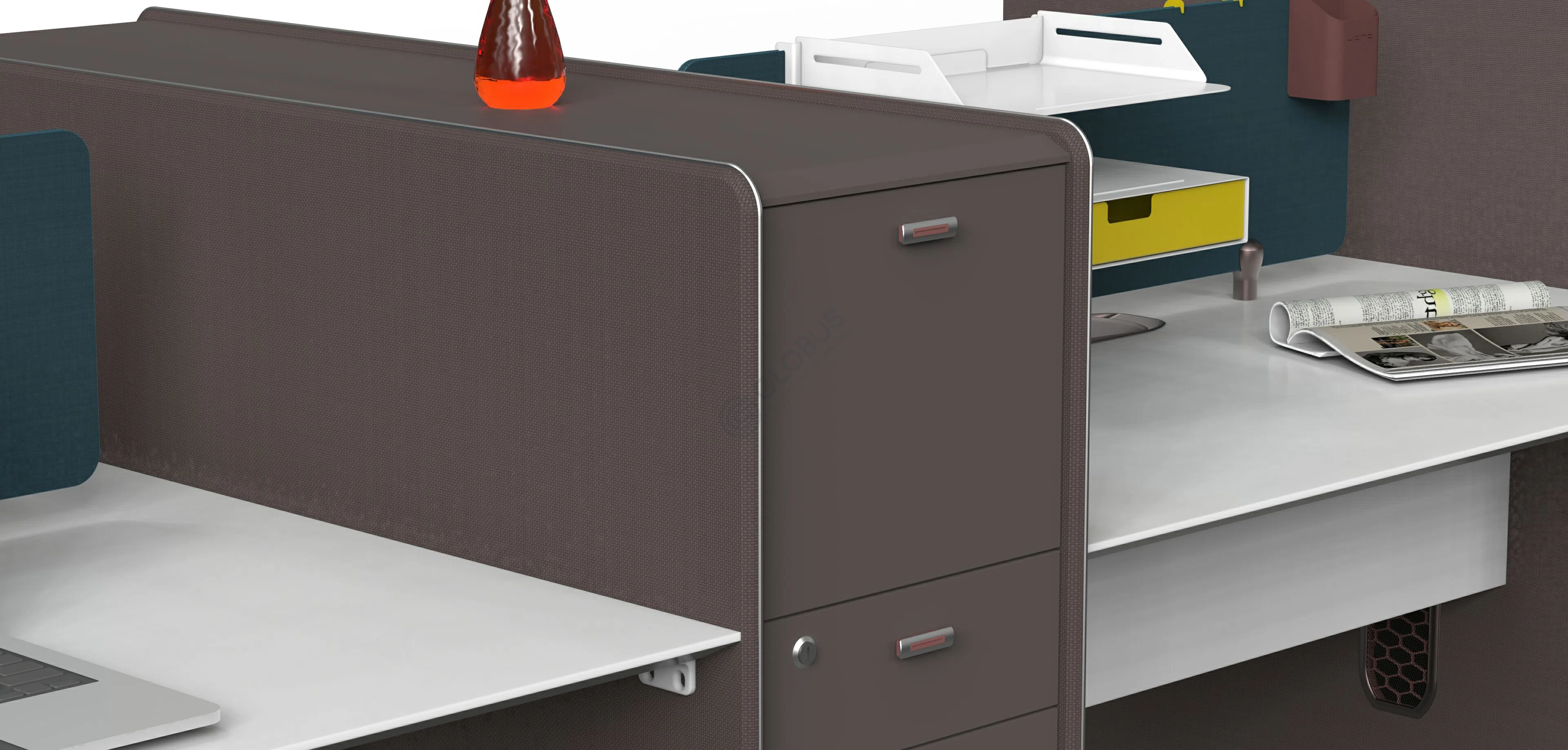 Office desk with partitions Reno