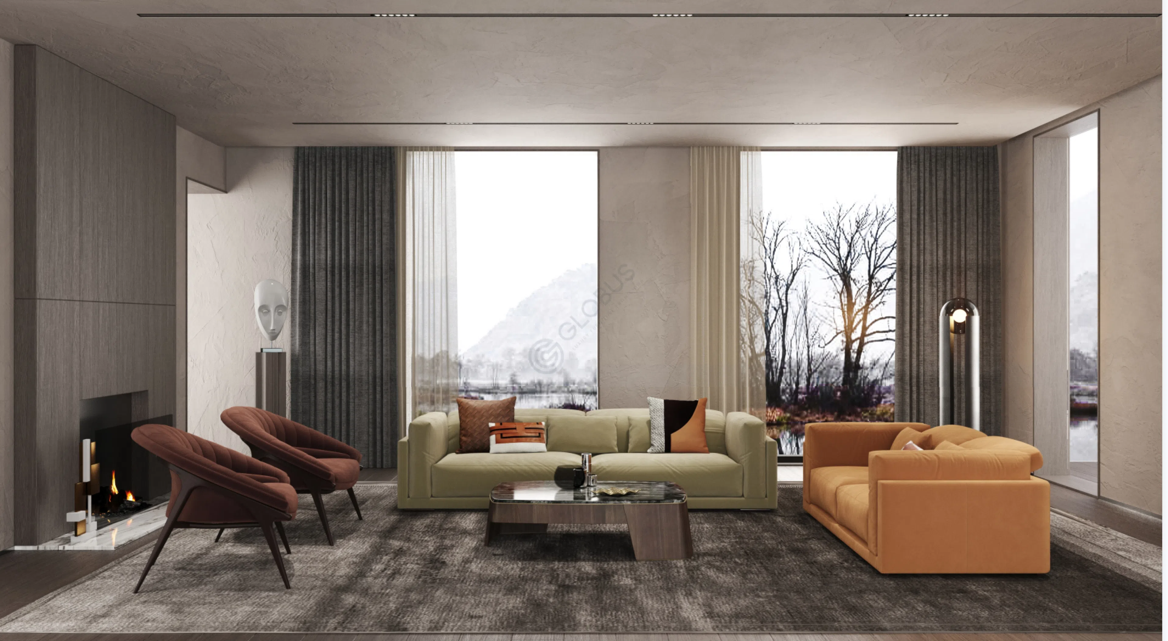 Armchair ALMA DE LUCE Phu Cau