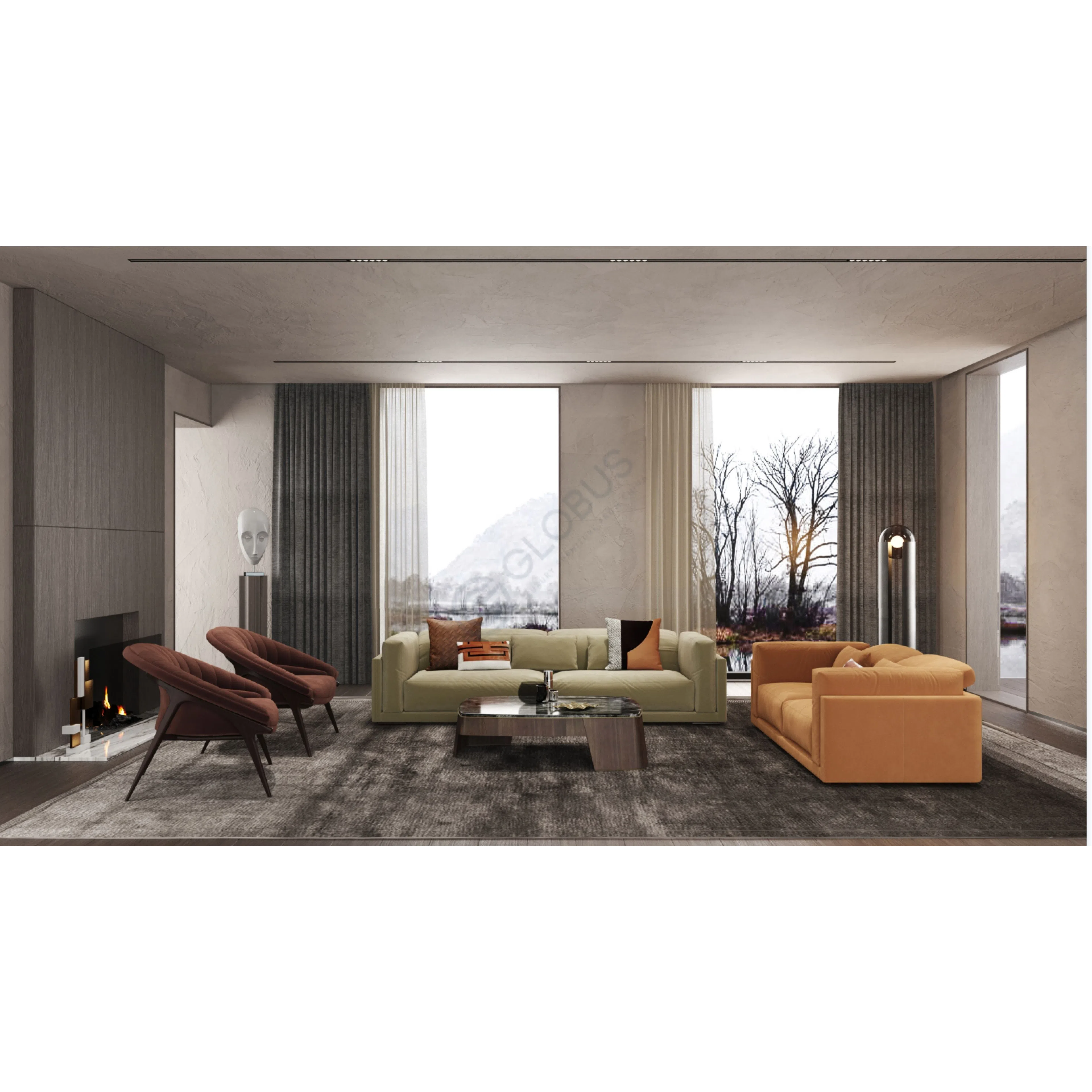 Armchair ALMA DE LUCE Phu Cau