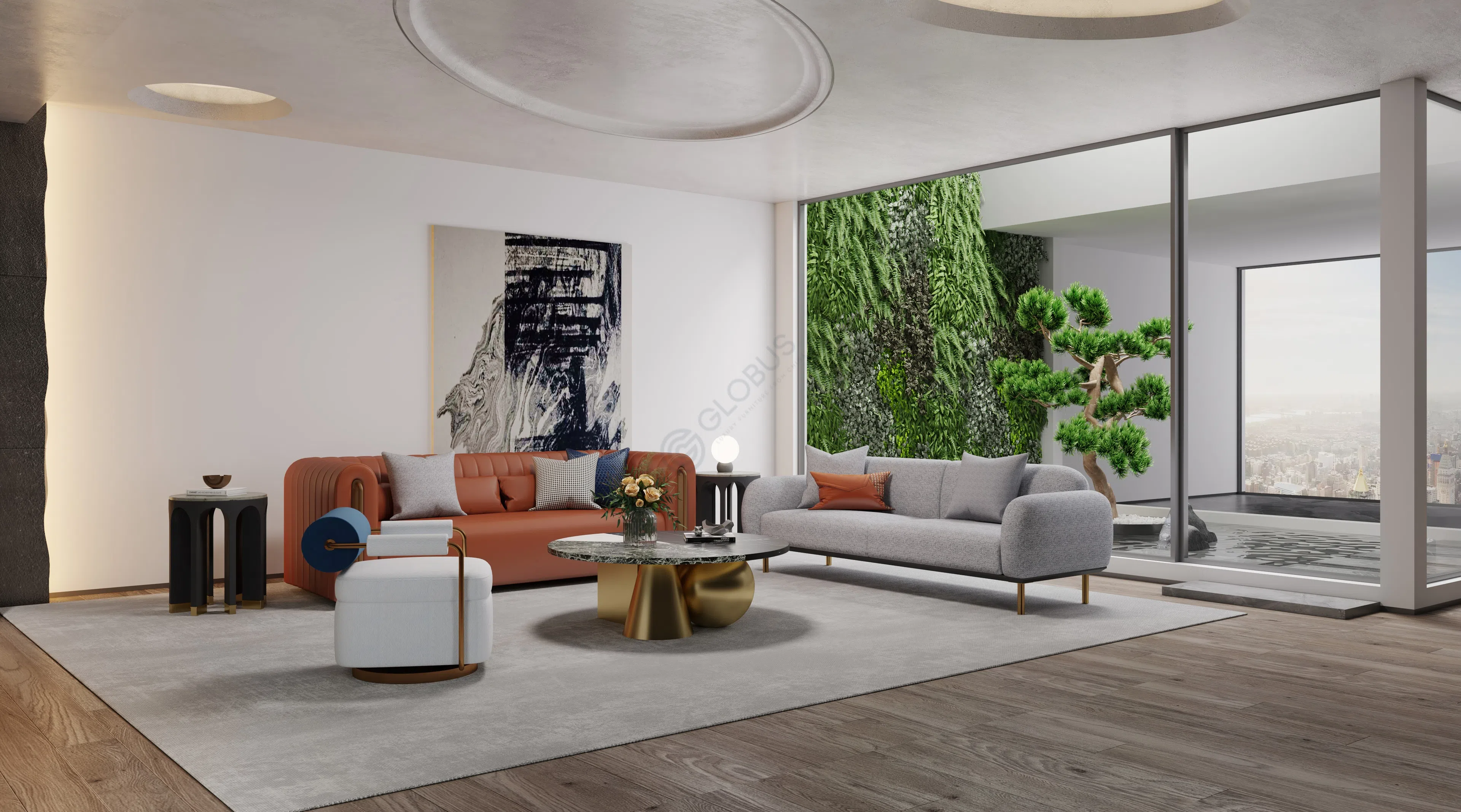 Coffee table EICHHOLTZ Tricolori