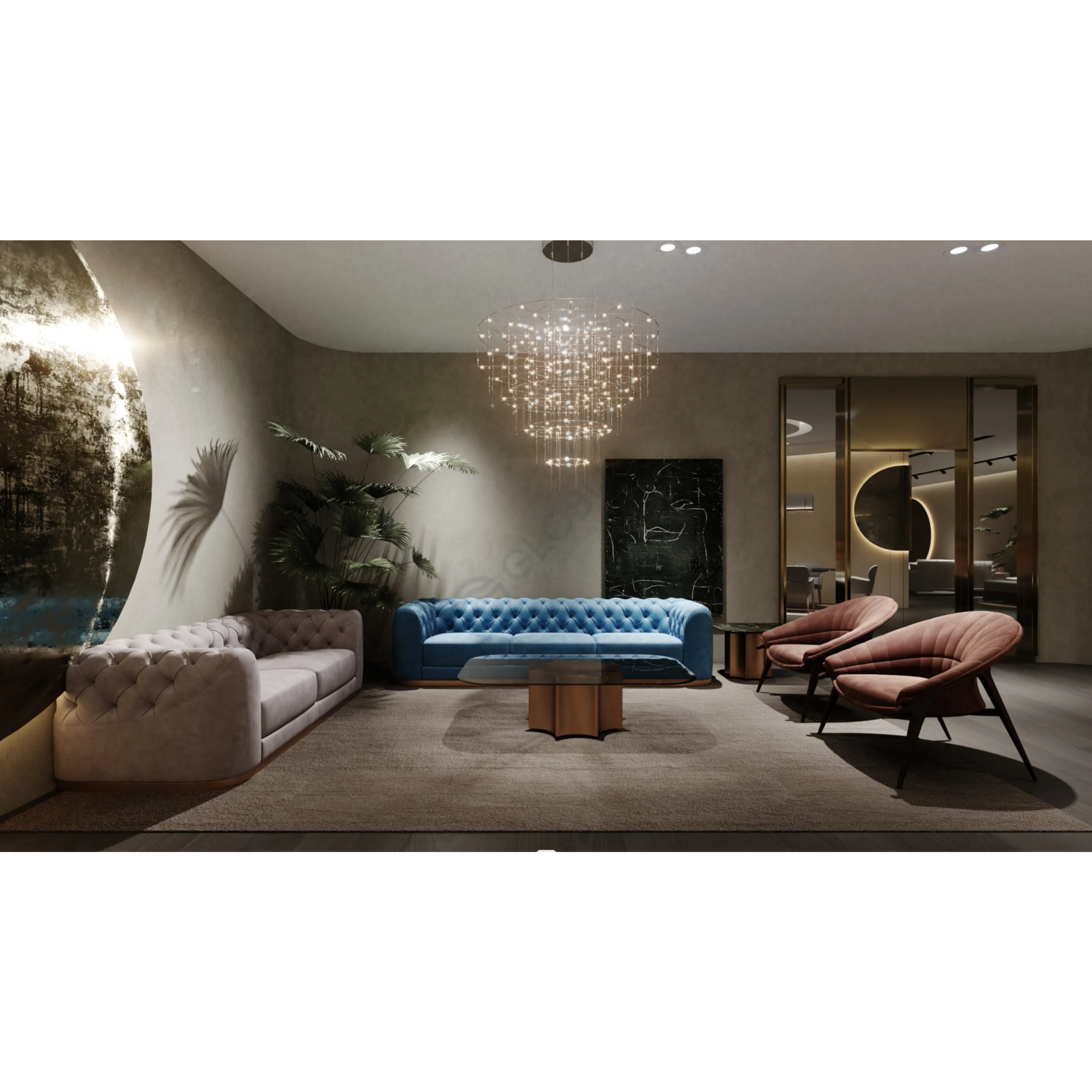 Armchair ALMA DE LUCE Phu Cau