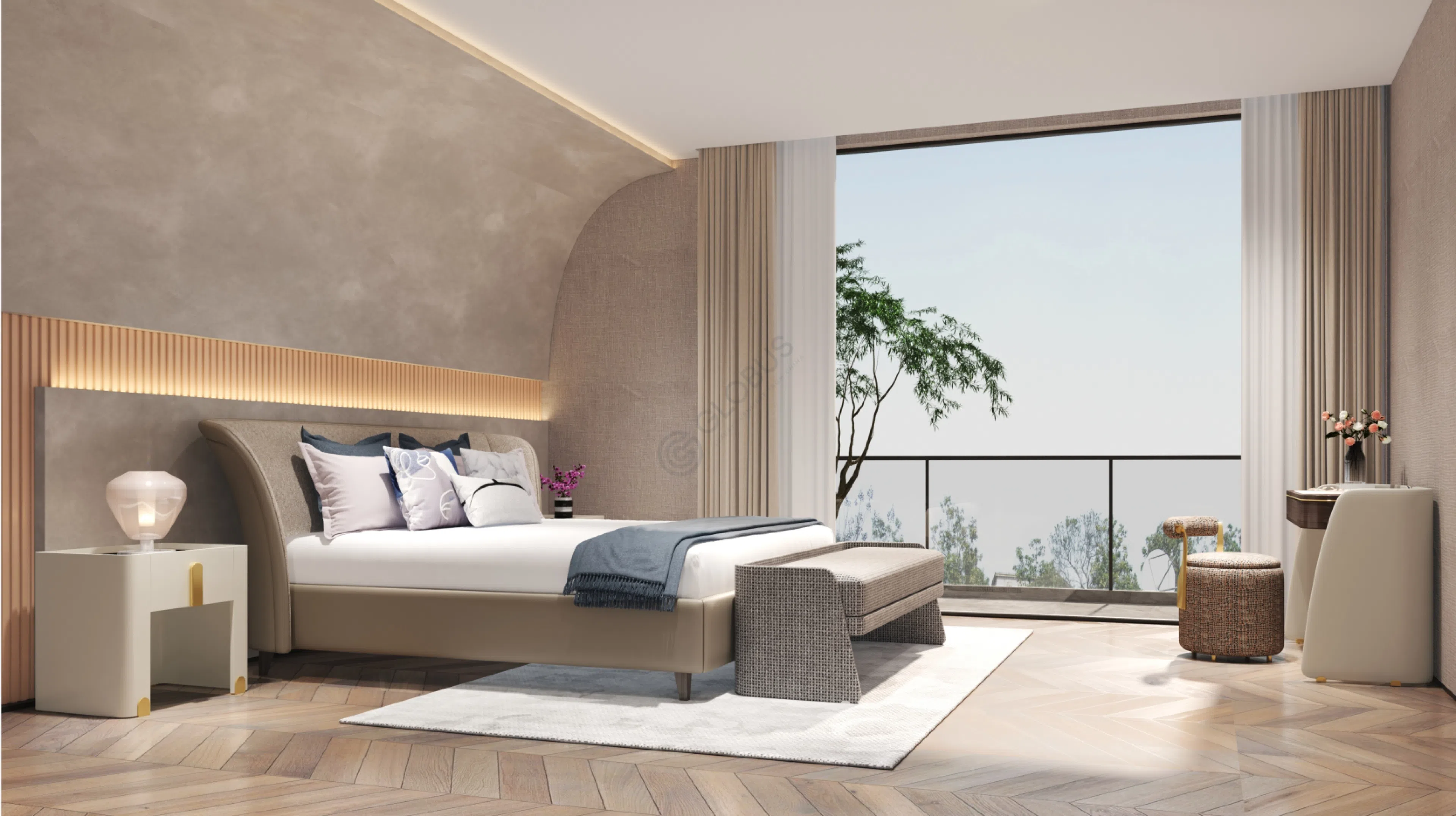 Bedside table CAPITAL COLLECTION Eden Xl