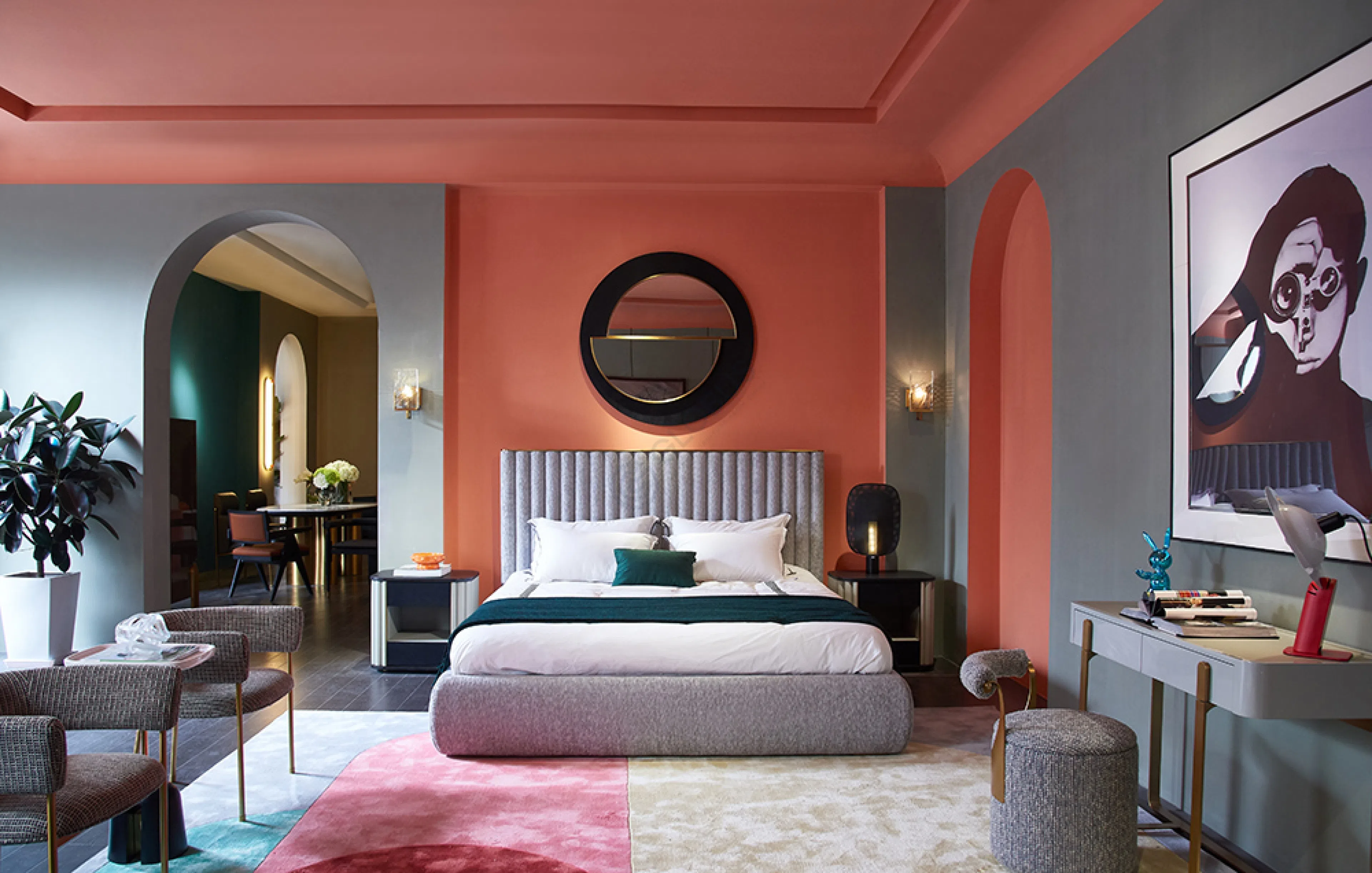 Bedside table REFLEX ANGELO Plisse