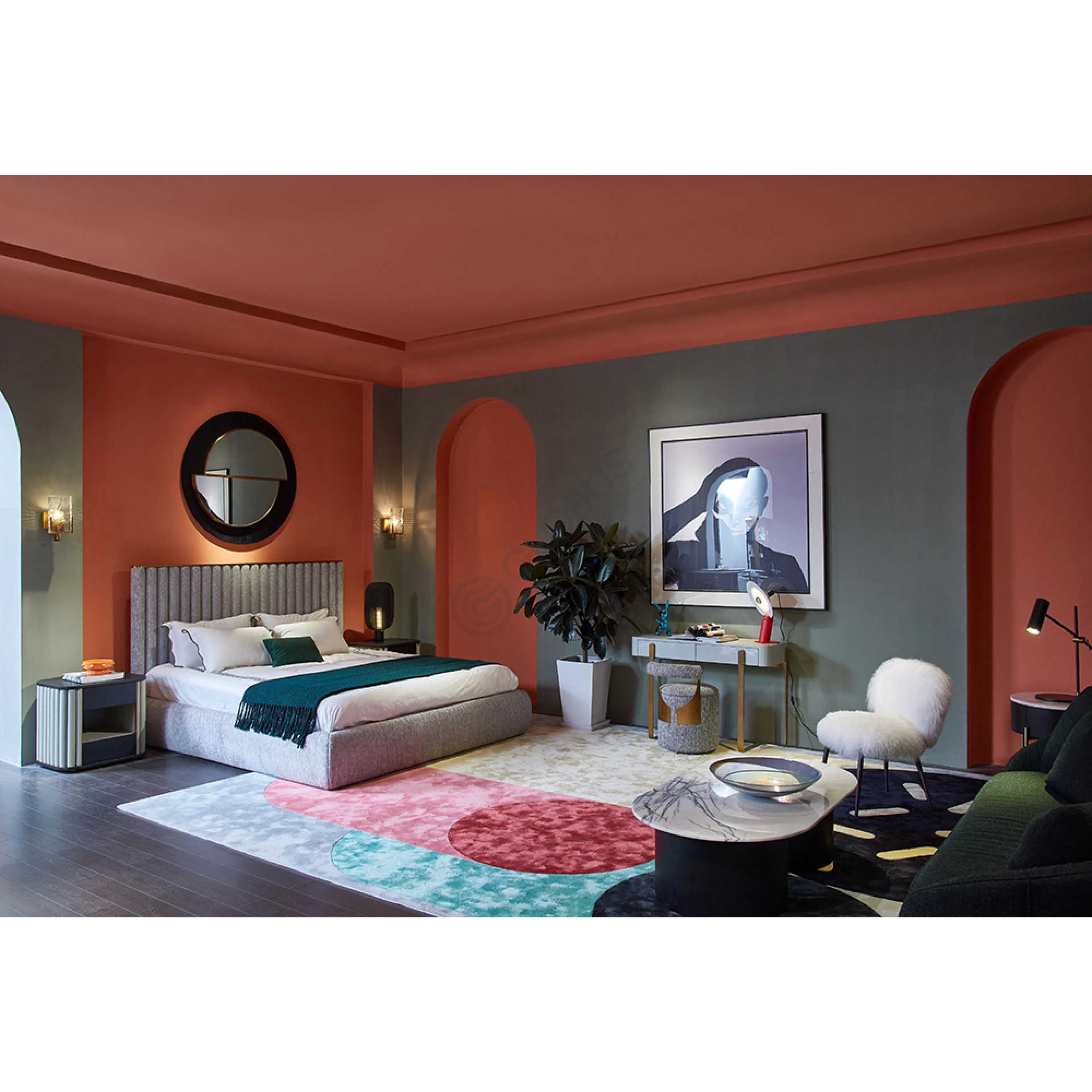 Bedside table REFLEX ANGELO Plisse