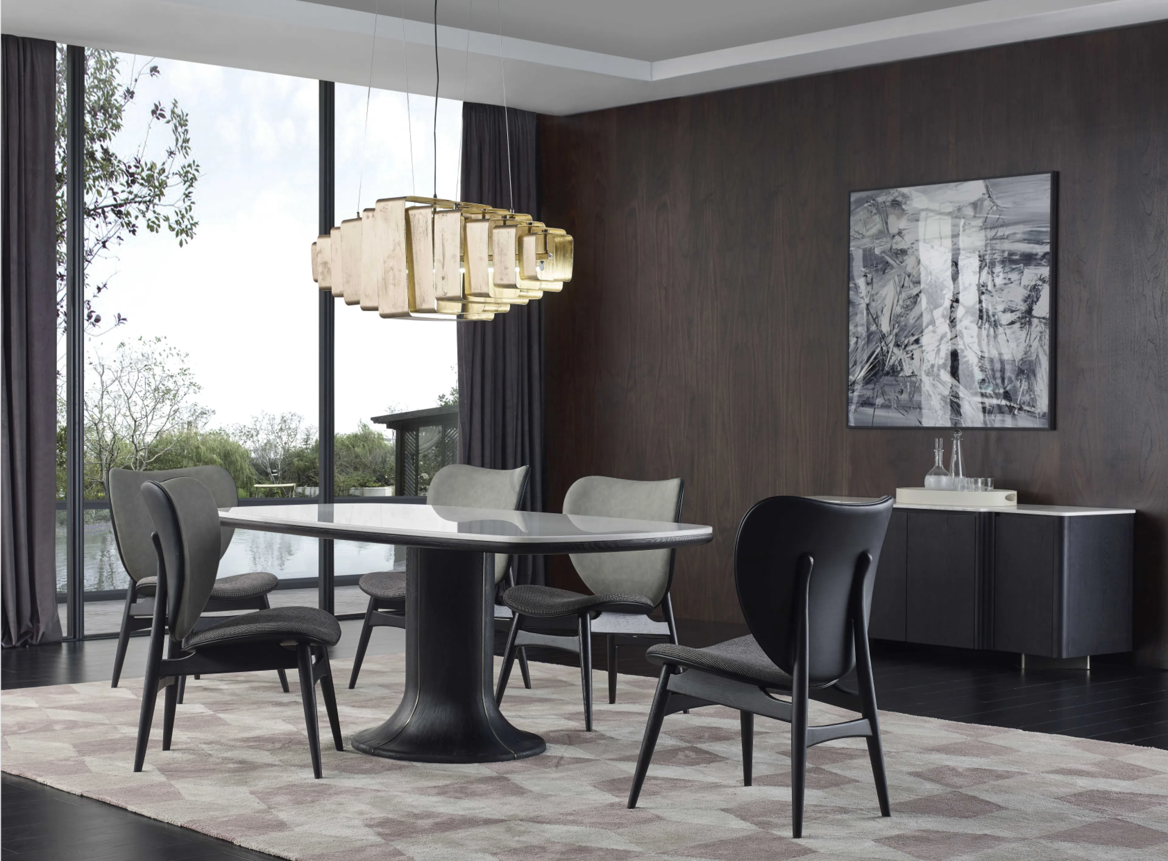 Dining table Overburned