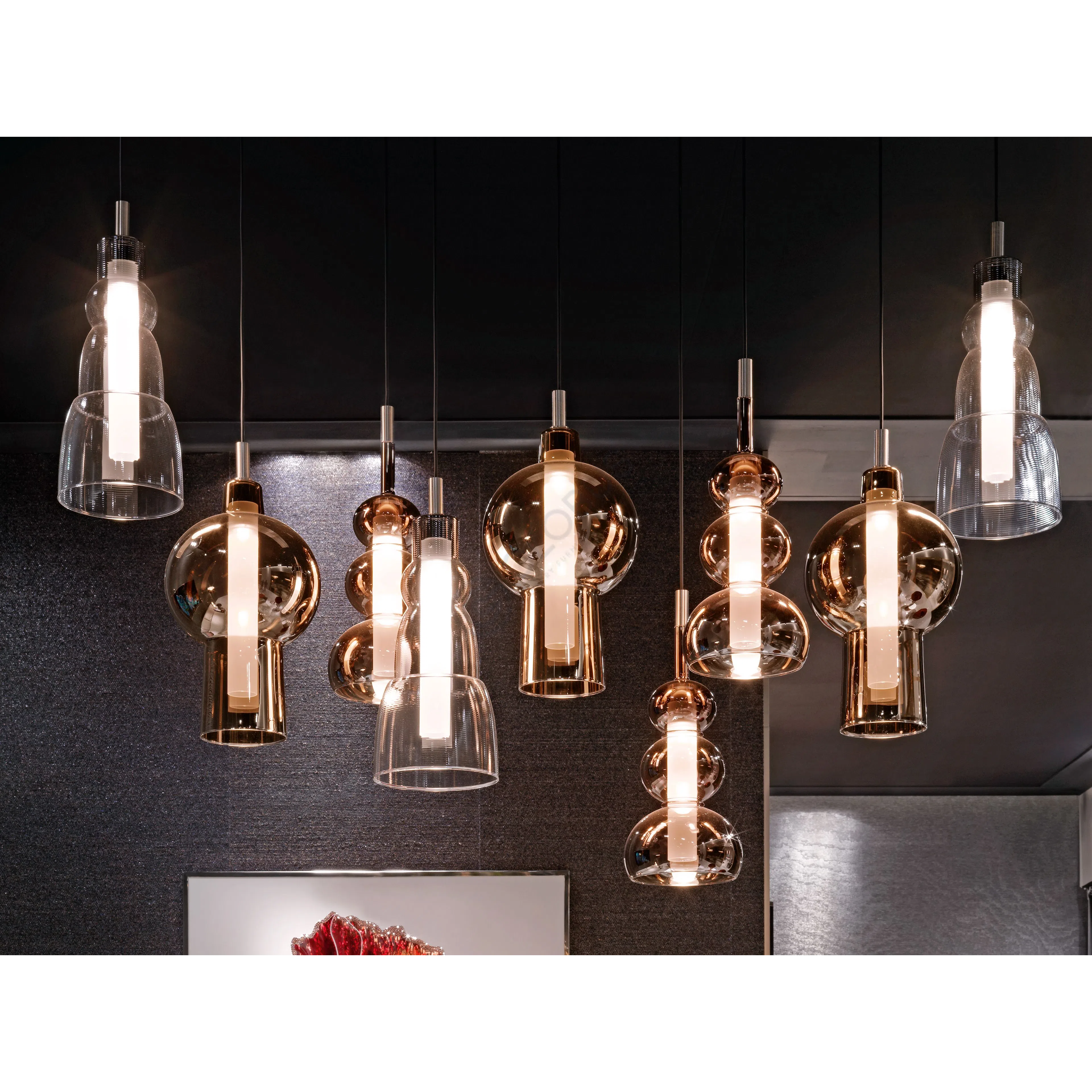 Pendant light VISIONNAIRE Kalgan, Bilbo, Kael, Boreal