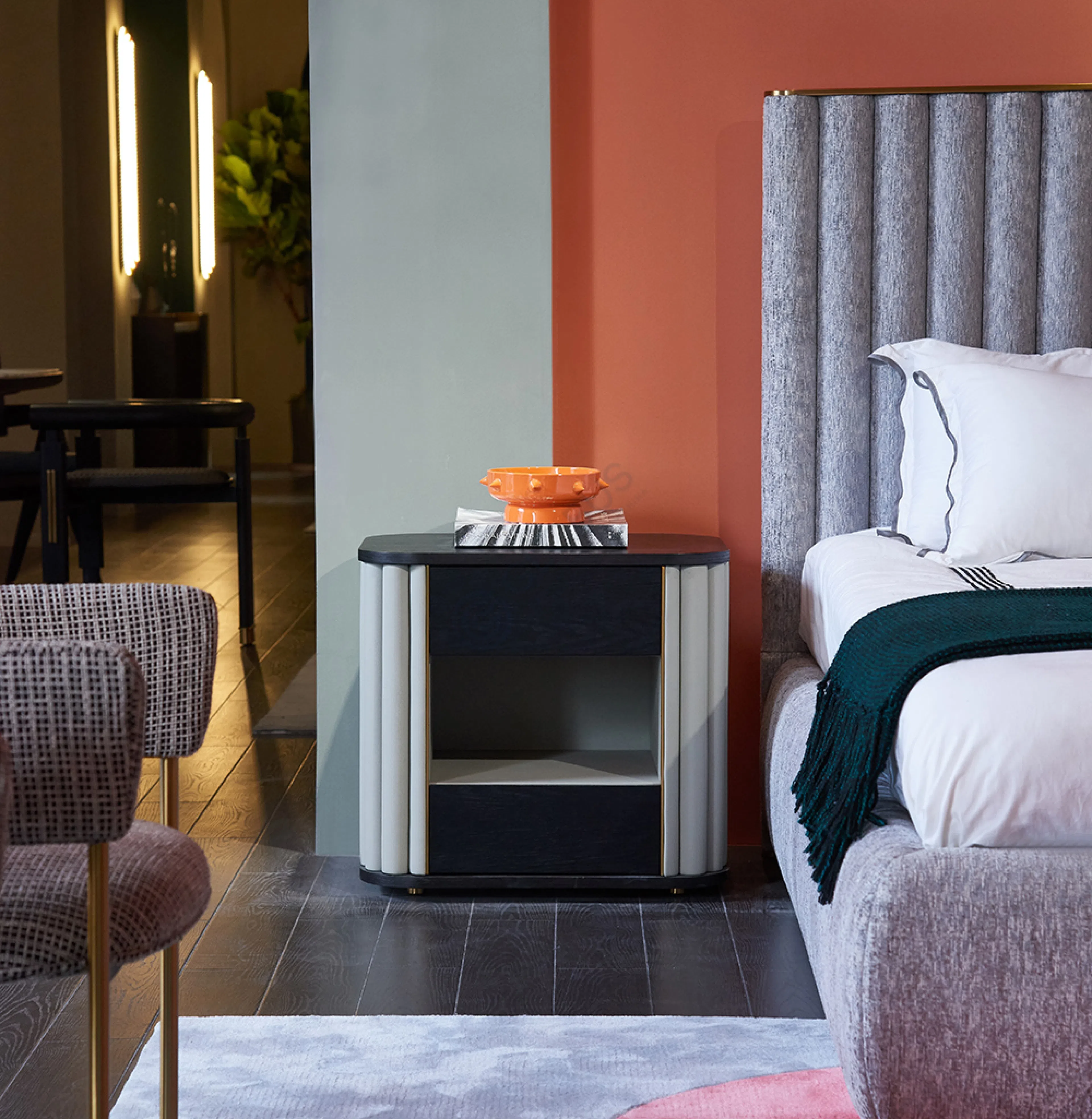 Bedside table REFLEX ANGELO Plisse