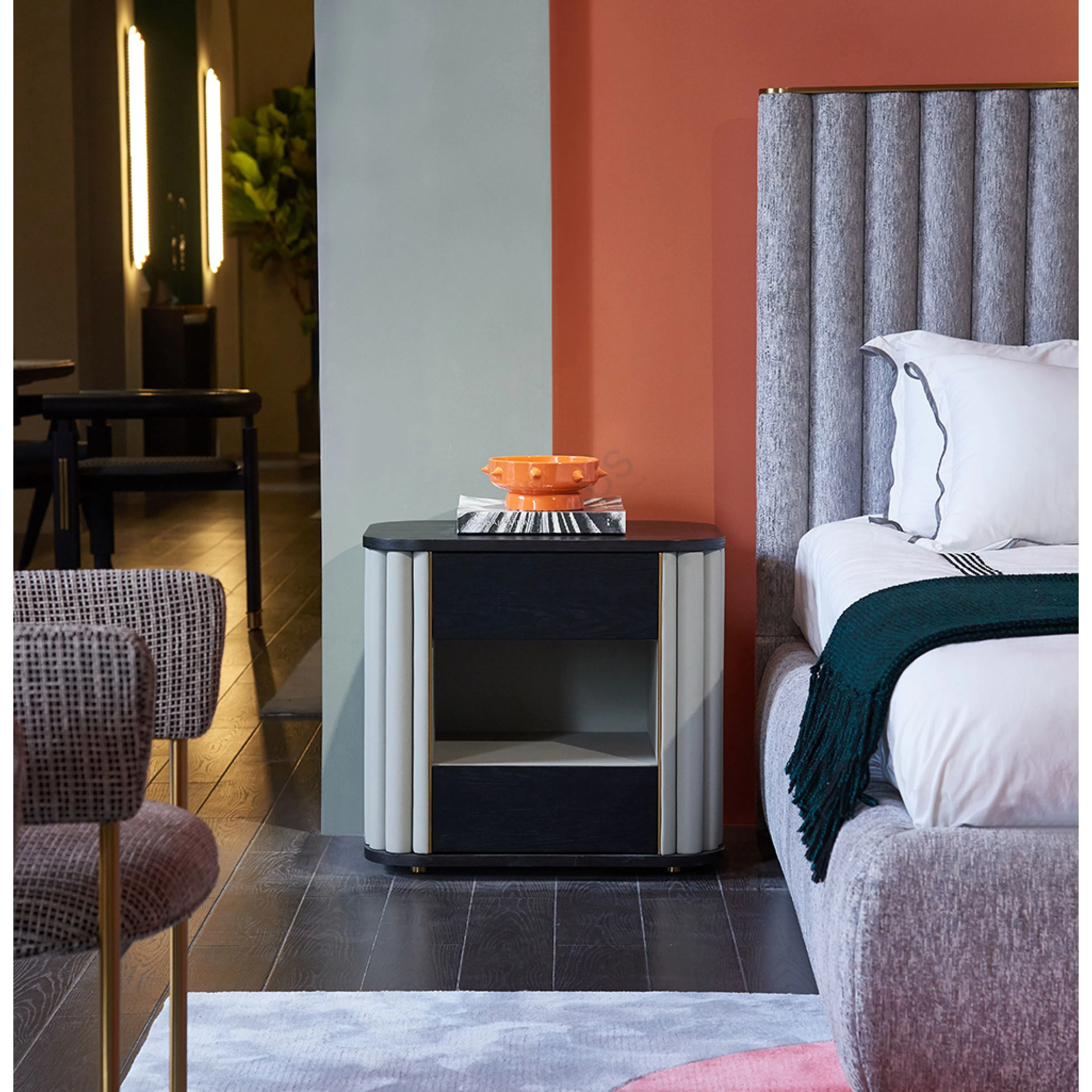 Bedside table REFLEX ANGELO Plisse