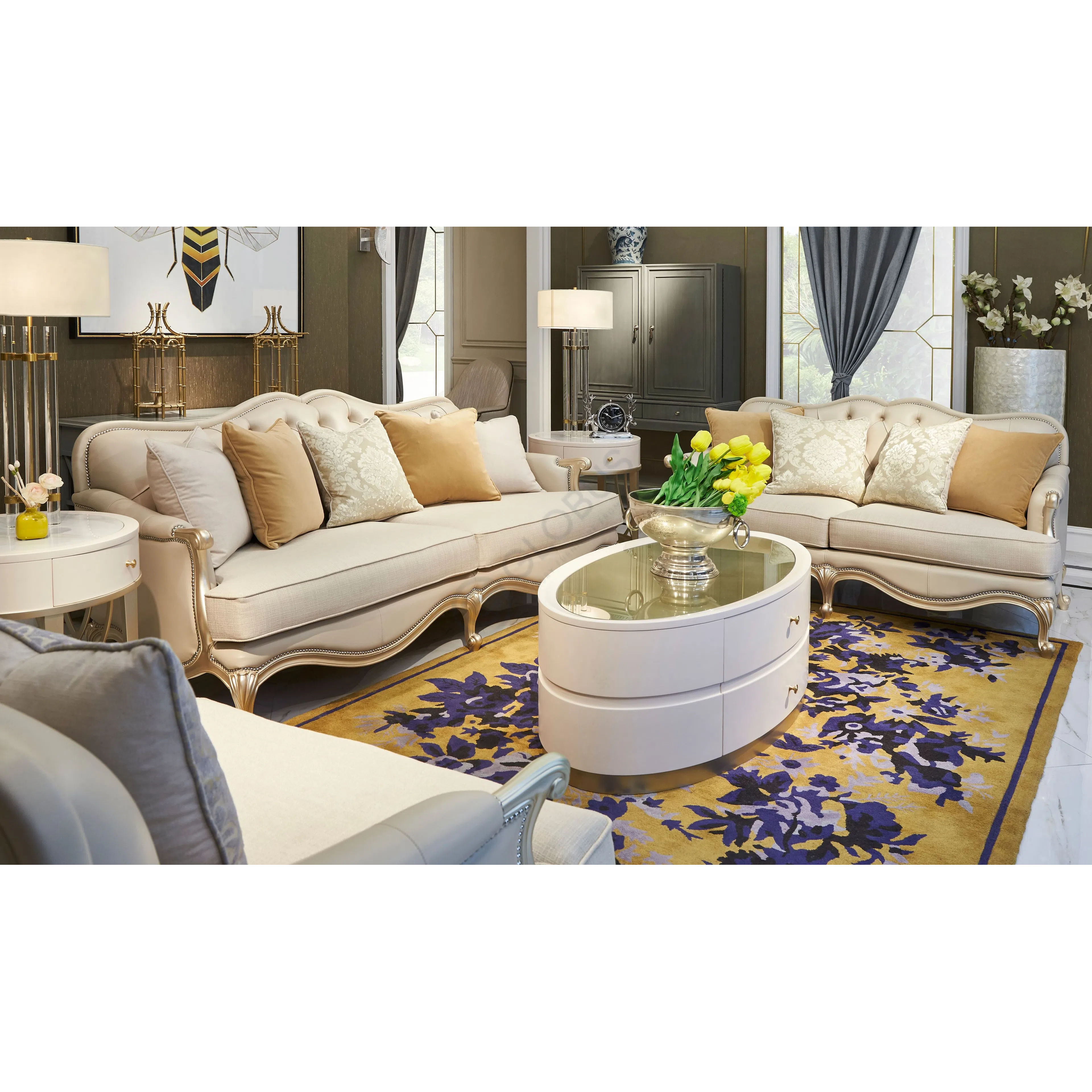 Corner table CARACOLE Adela 153490 Globus Furniture from China