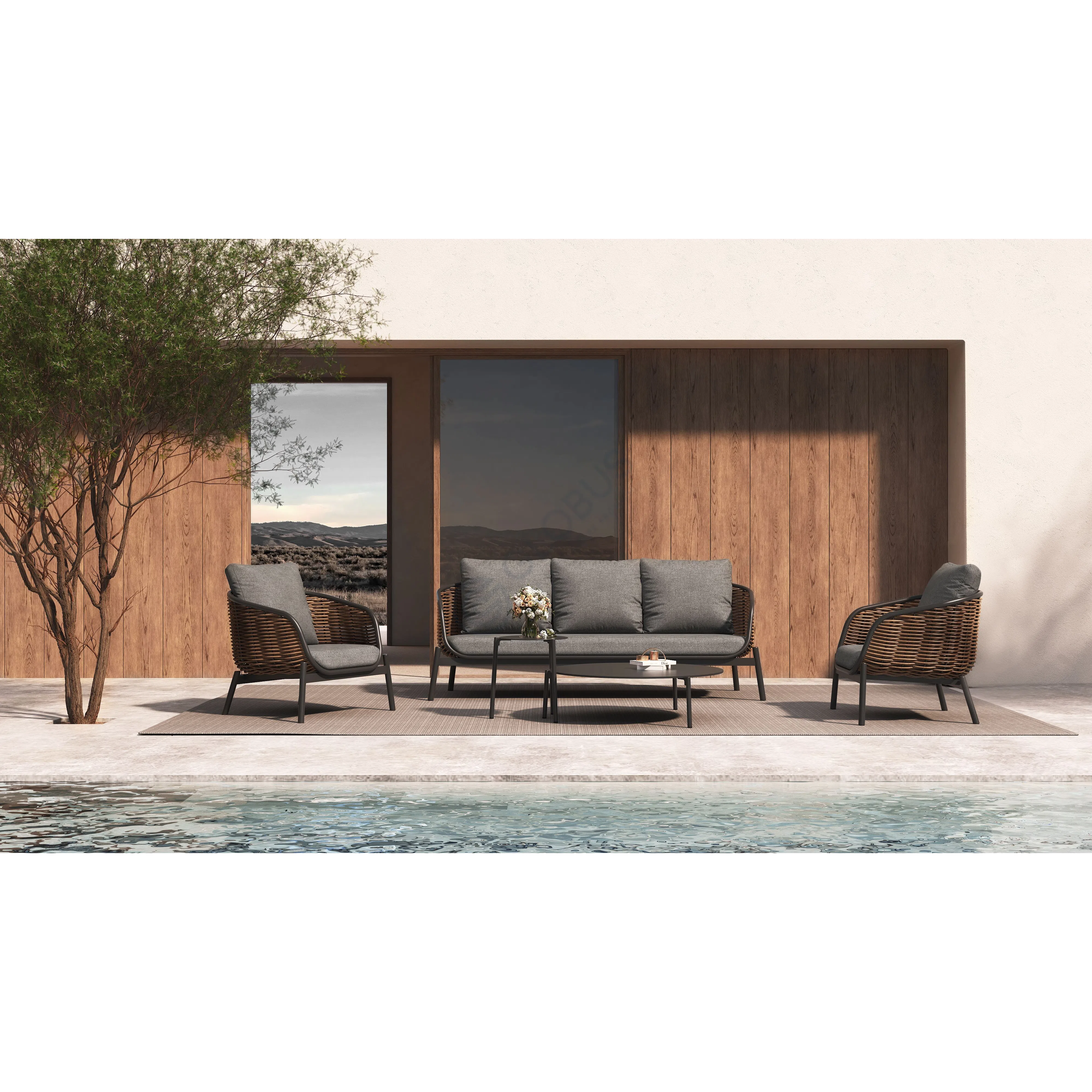 Outdoor armchair Karly