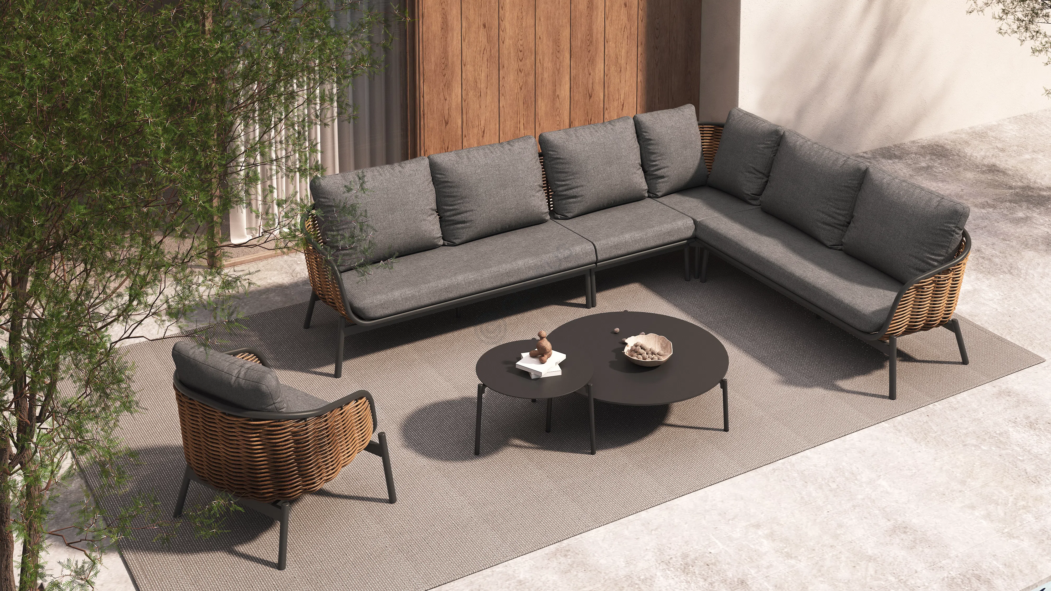 Outdoor armchair Karly