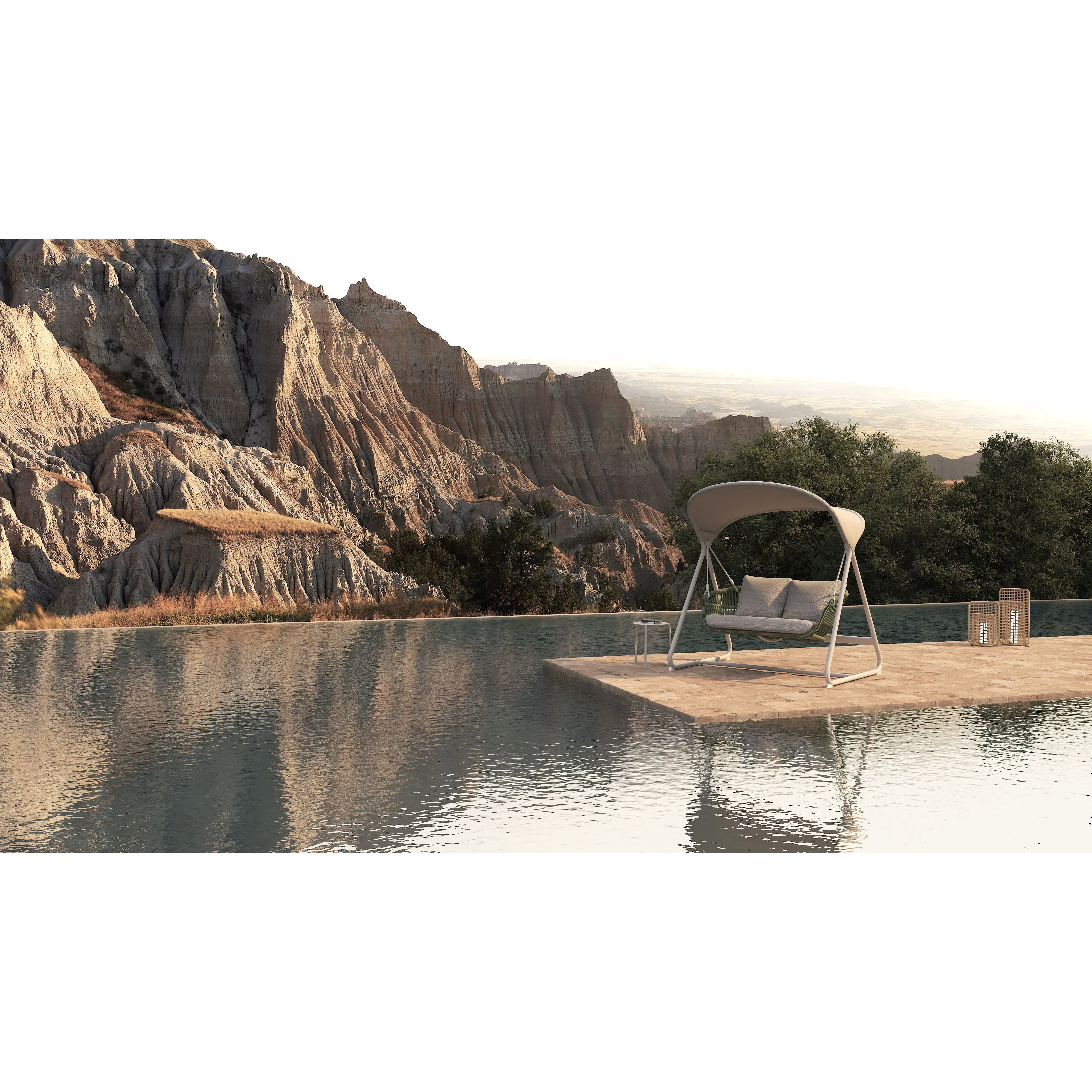 Outdoor swing sofa Pluvius