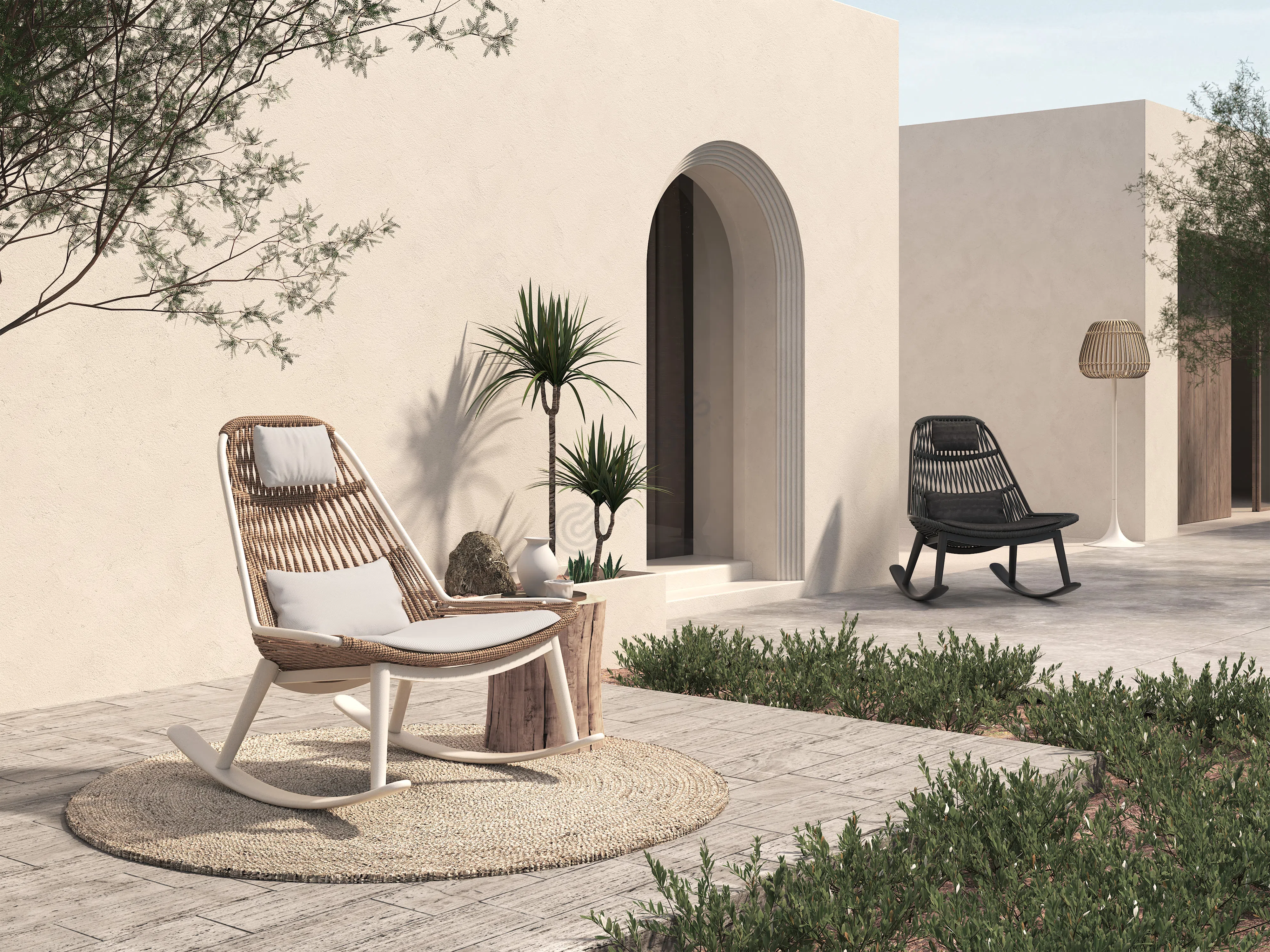 Outdoor rocking armchair Jalinna