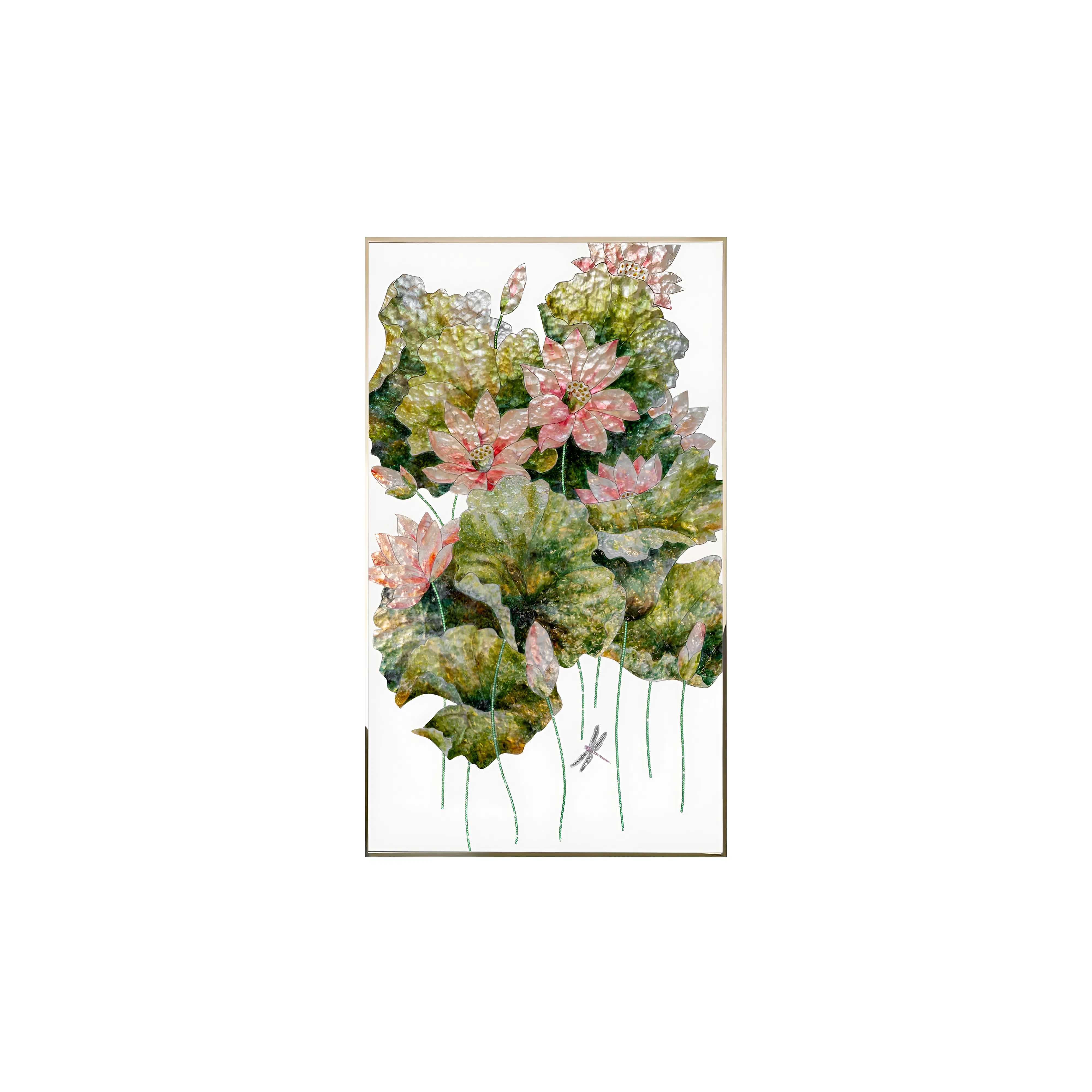 Painting VISIONNAIRE Lotus and Dragonfly 1