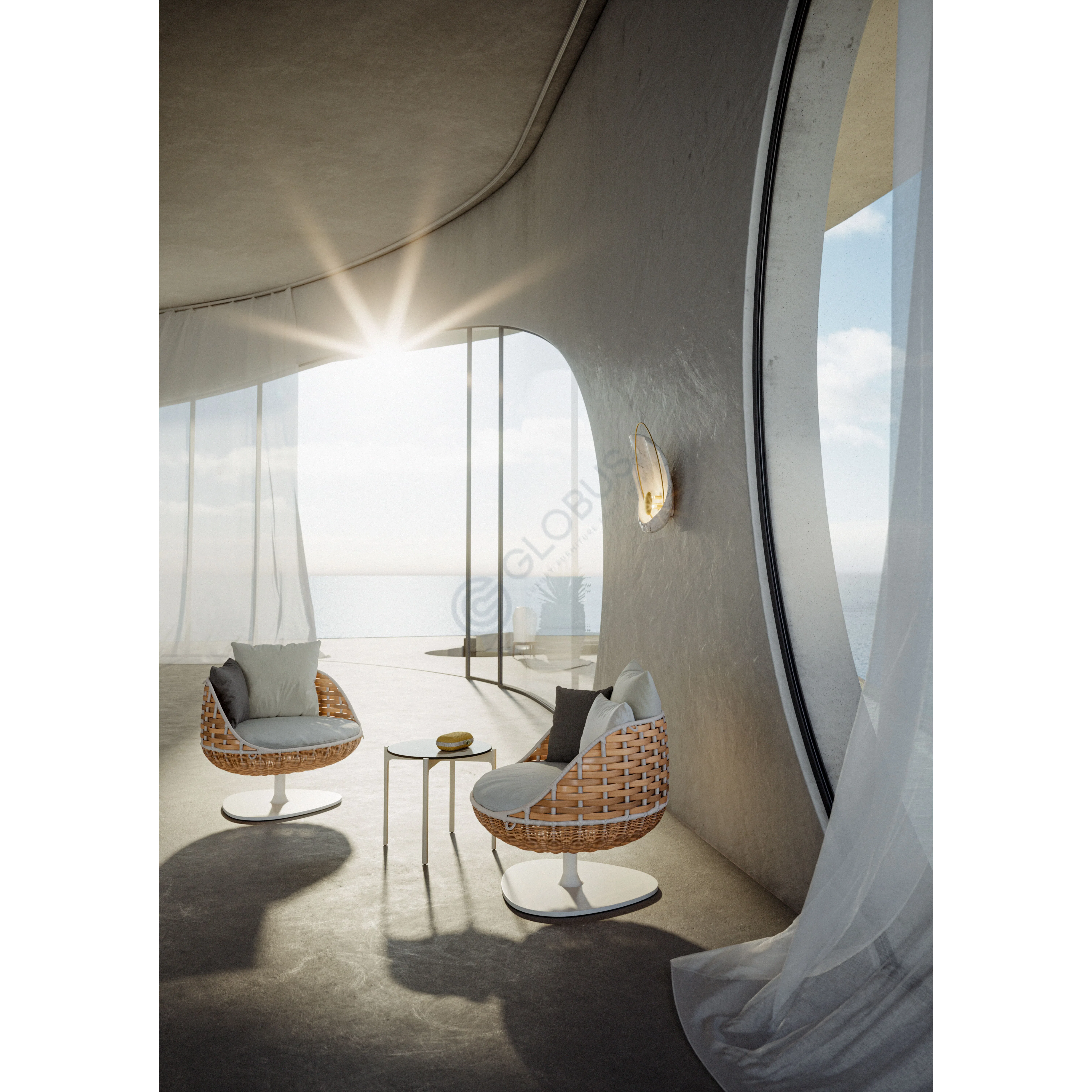 Outdoor armchair DEDON Swingrest