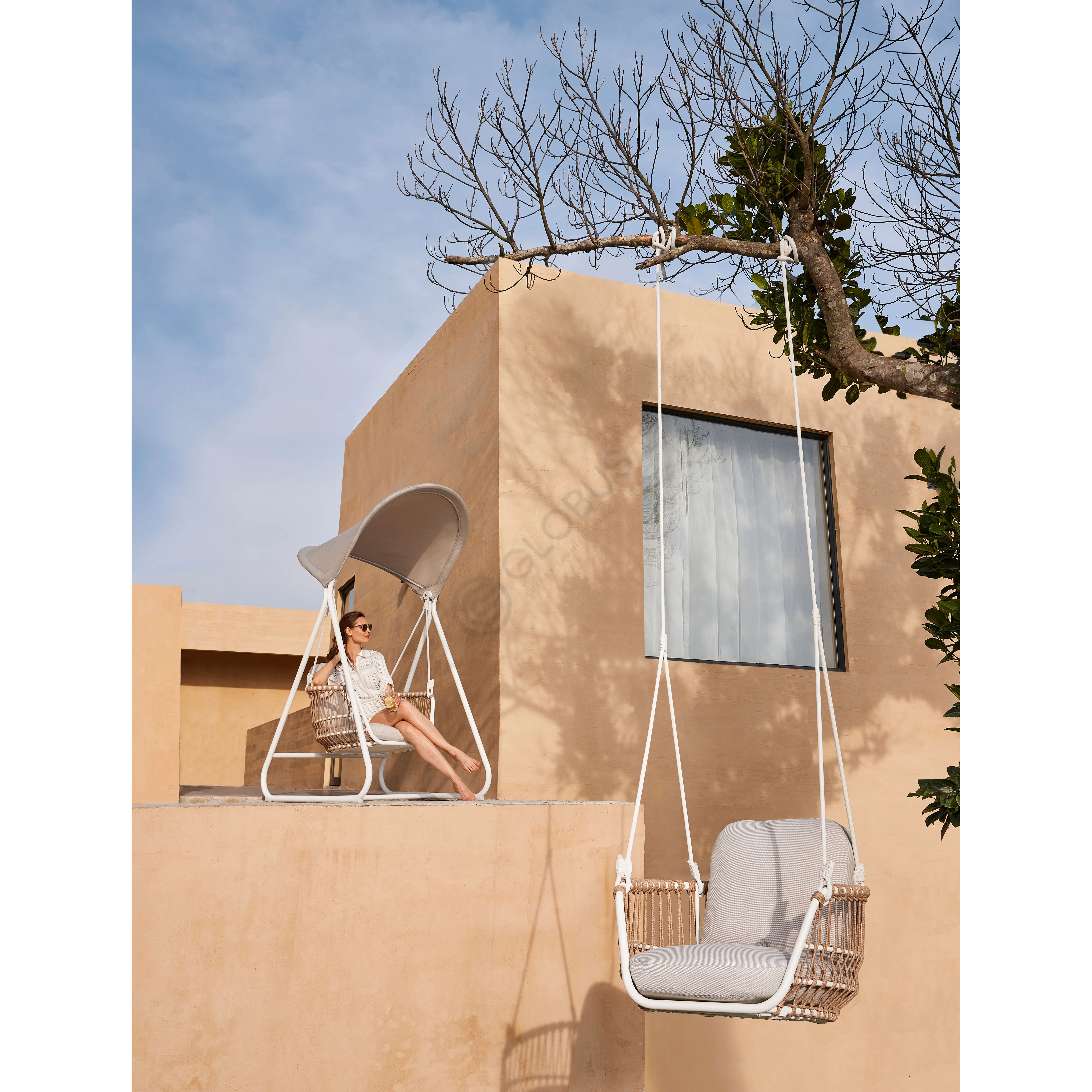 Outdoor swing armchair Quindaro