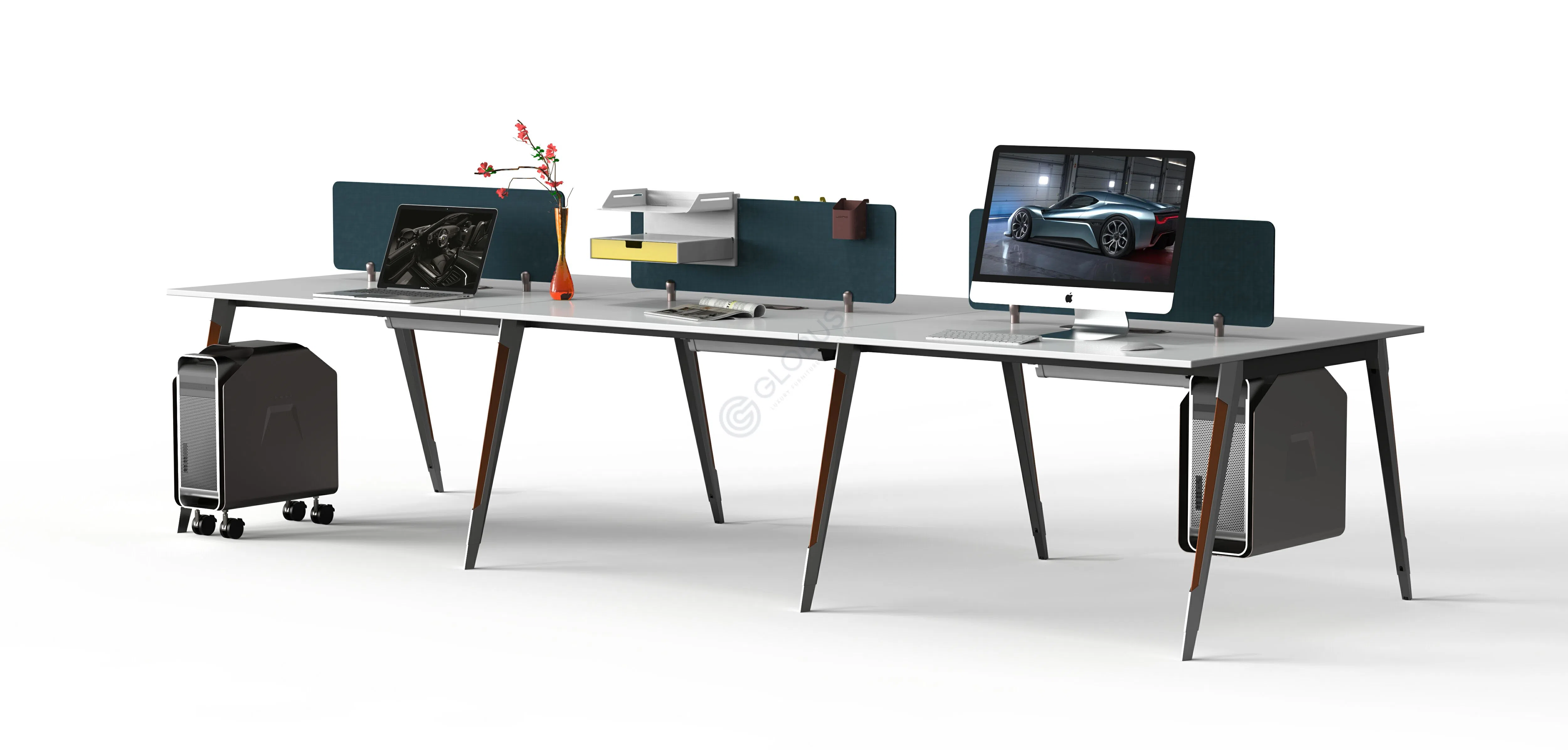 Office desk with partitions Meridies