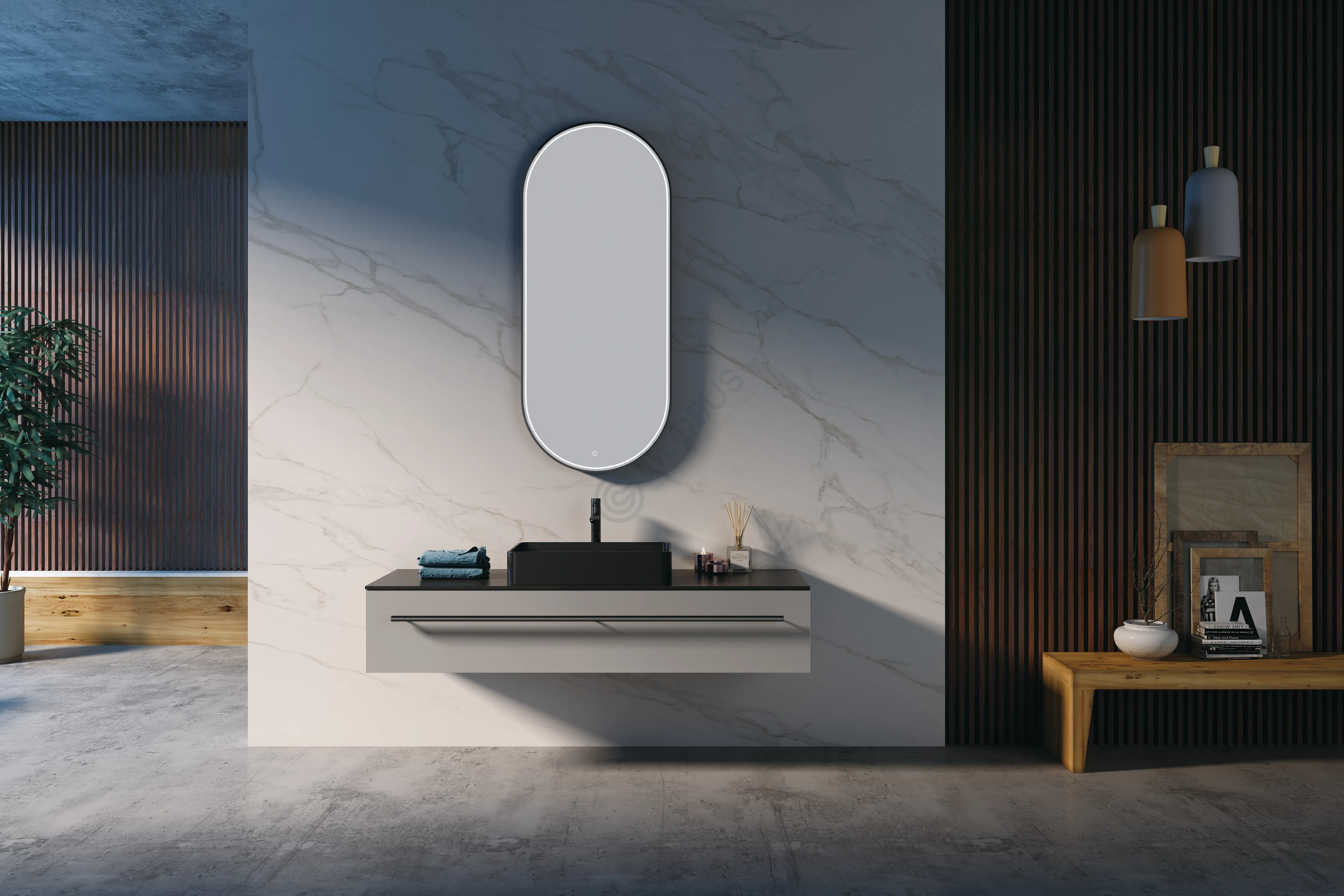 Bathroom cabinet Marellius